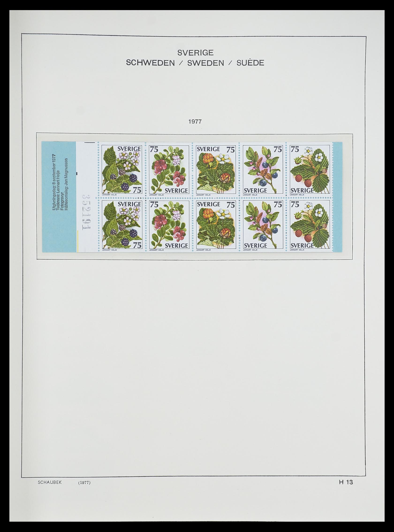33293 292 - Postzegelverzameling 33293 Zweden 1855-1996.