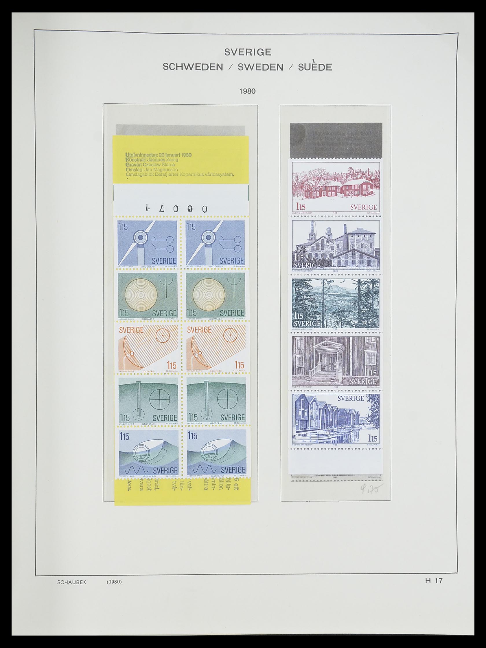 33293 296 - Postzegelverzameling 33293 Zweden 1855-1996.