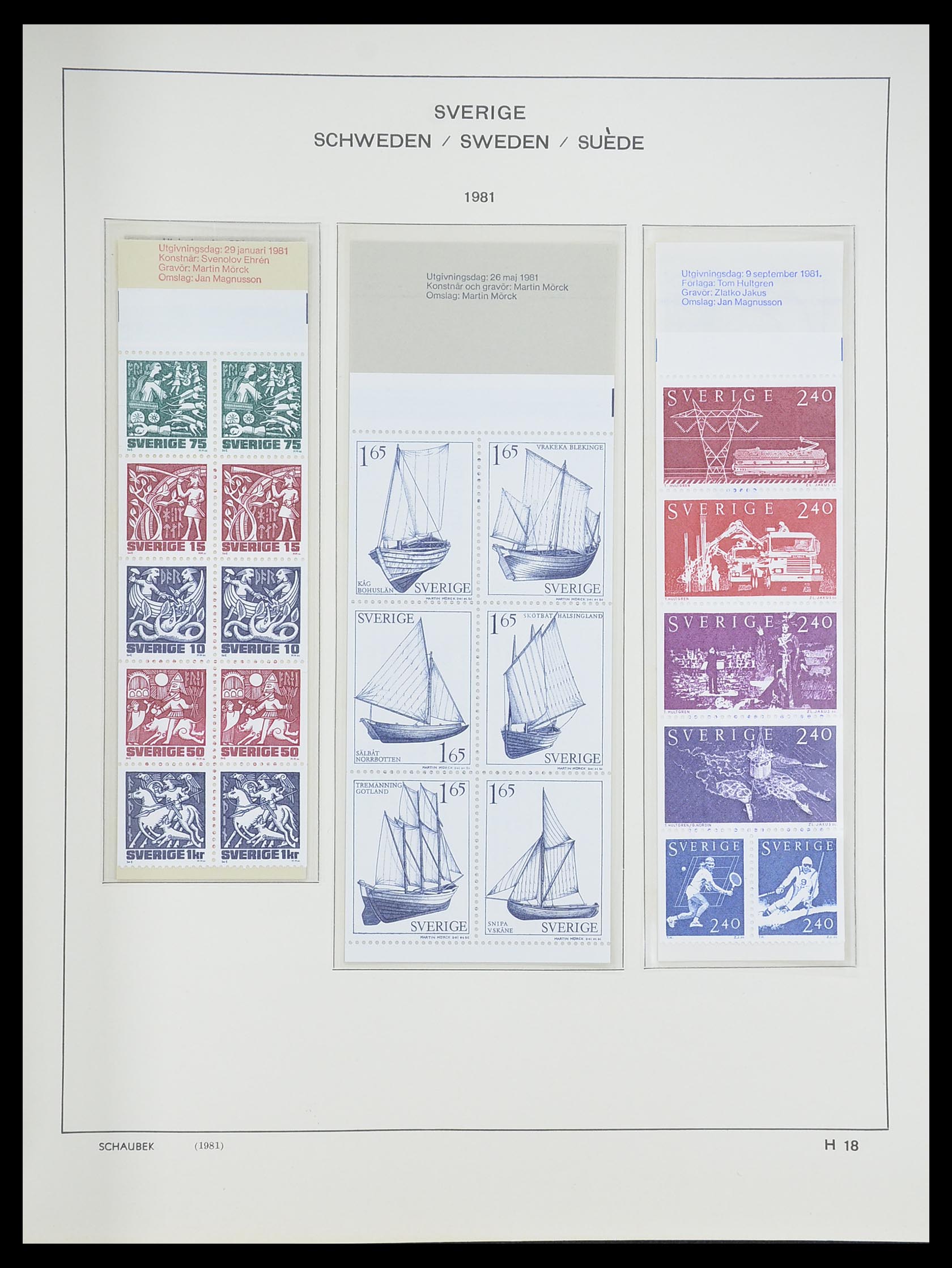 33293 297 - Postzegelverzameling 33293 Zweden 1855-1996.
