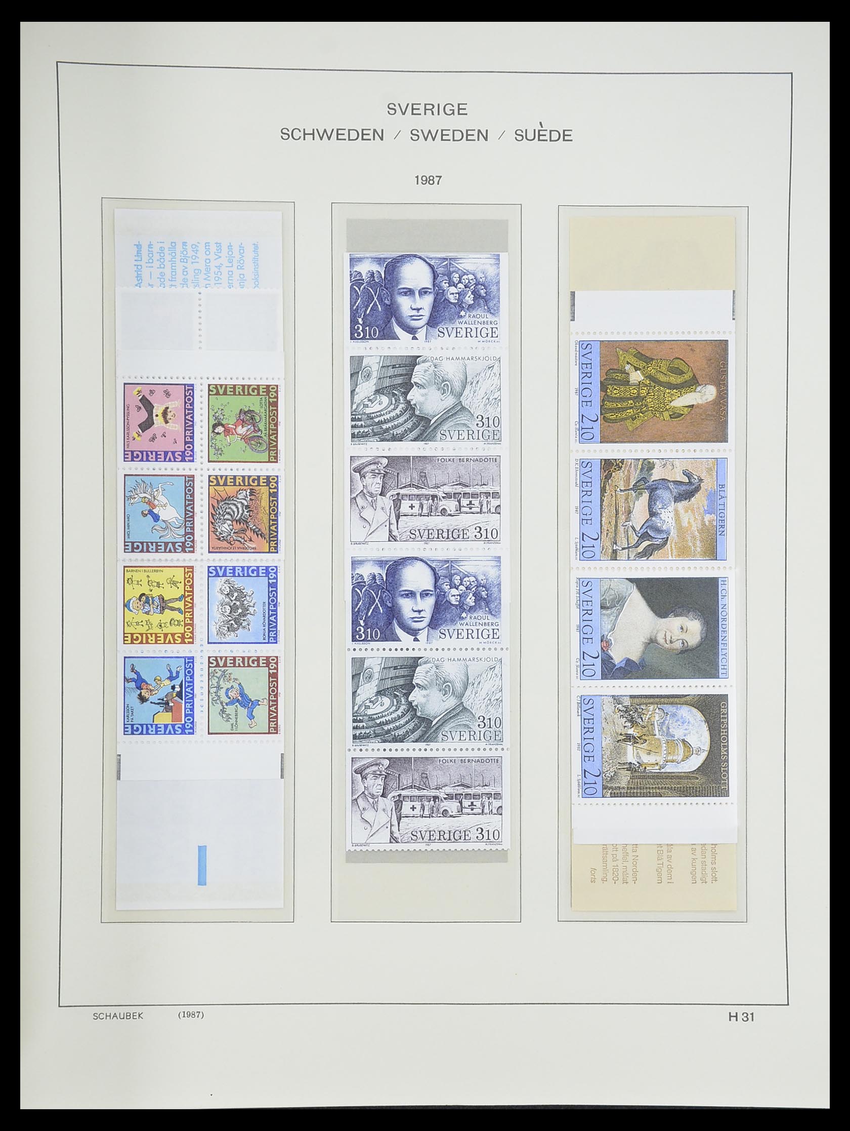 33293 310 - Postzegelverzameling 33293 Zweden 1855-1996.