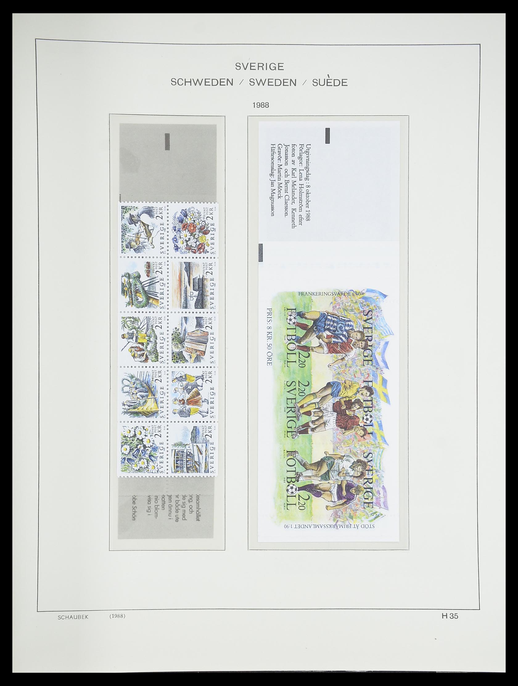 33293 314 - Postzegelverzameling 33293 Zweden 1855-1996.