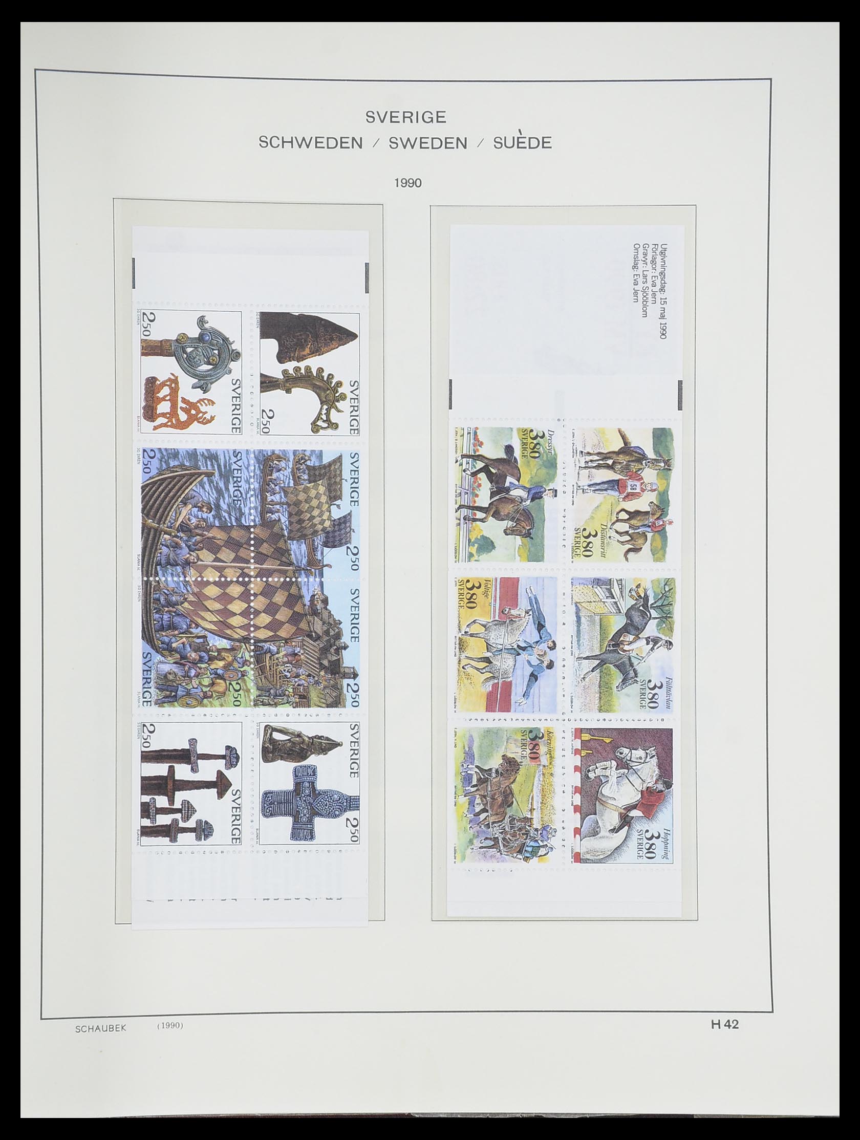 33293 321 - Postzegelverzameling 33293 Zweden 1855-1996.