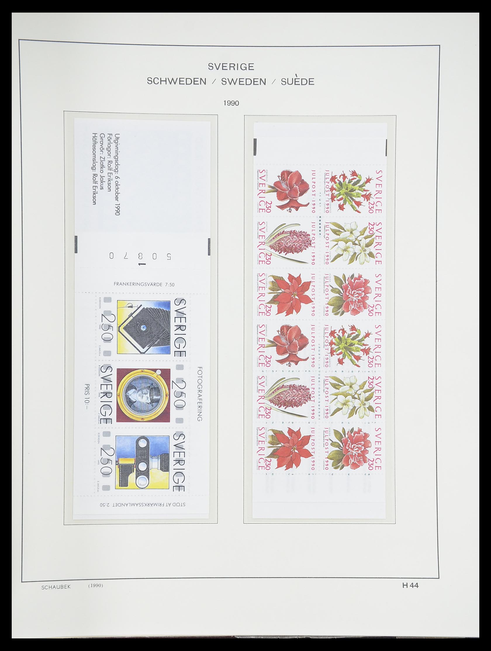 33293 323 - Postzegelverzameling 33293 Zweden 1855-1996.