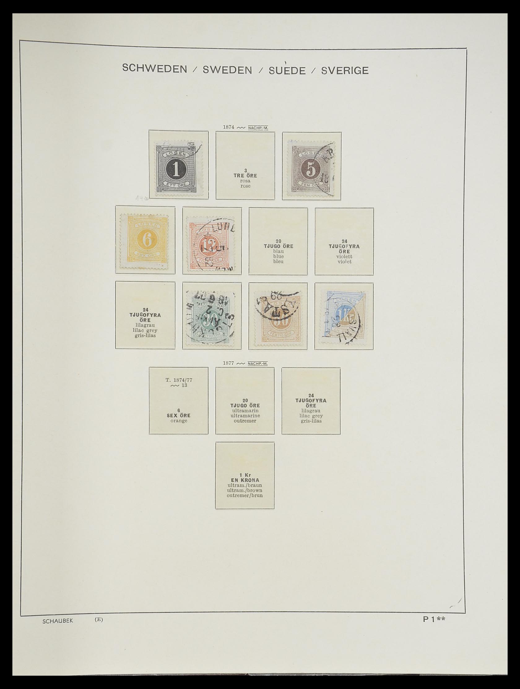 33293 325 - Postzegelverzameling 33293 Zweden 1855-1996.