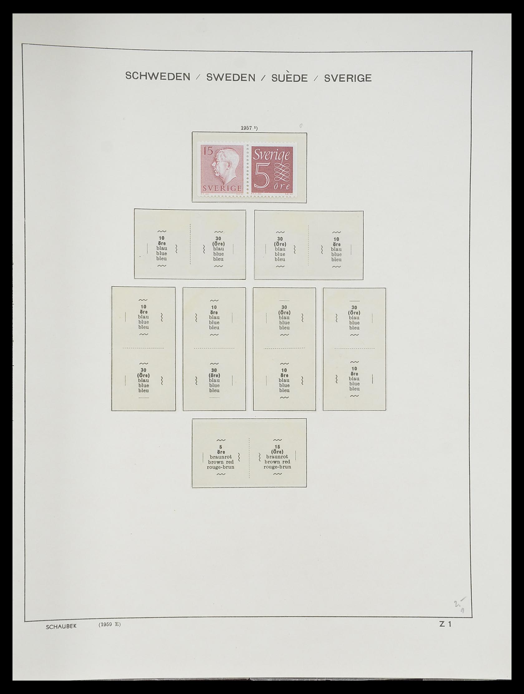 33293 326 - Postzegelverzameling 33293 Zweden 1855-1996.