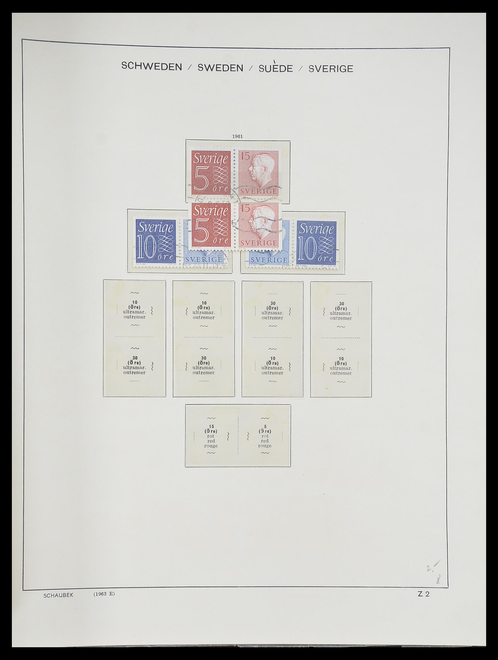 33293 327 - Postzegelverzameling 33293 Zweden 1855-1996.