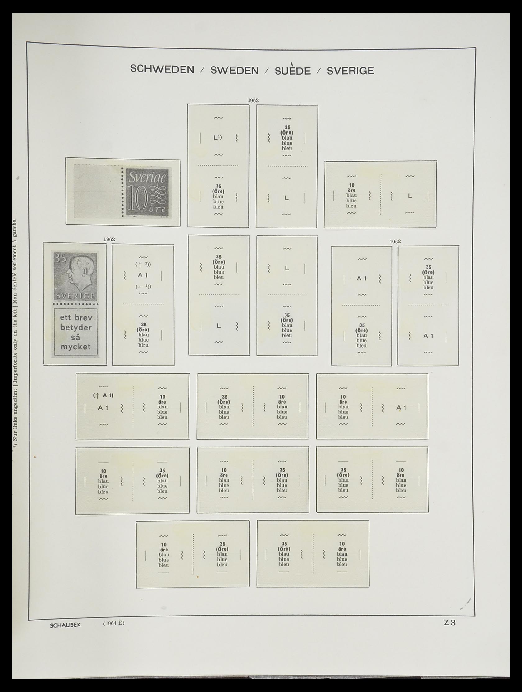 33293 328 - Stamp collection 33293 Sweden 1855-1996.