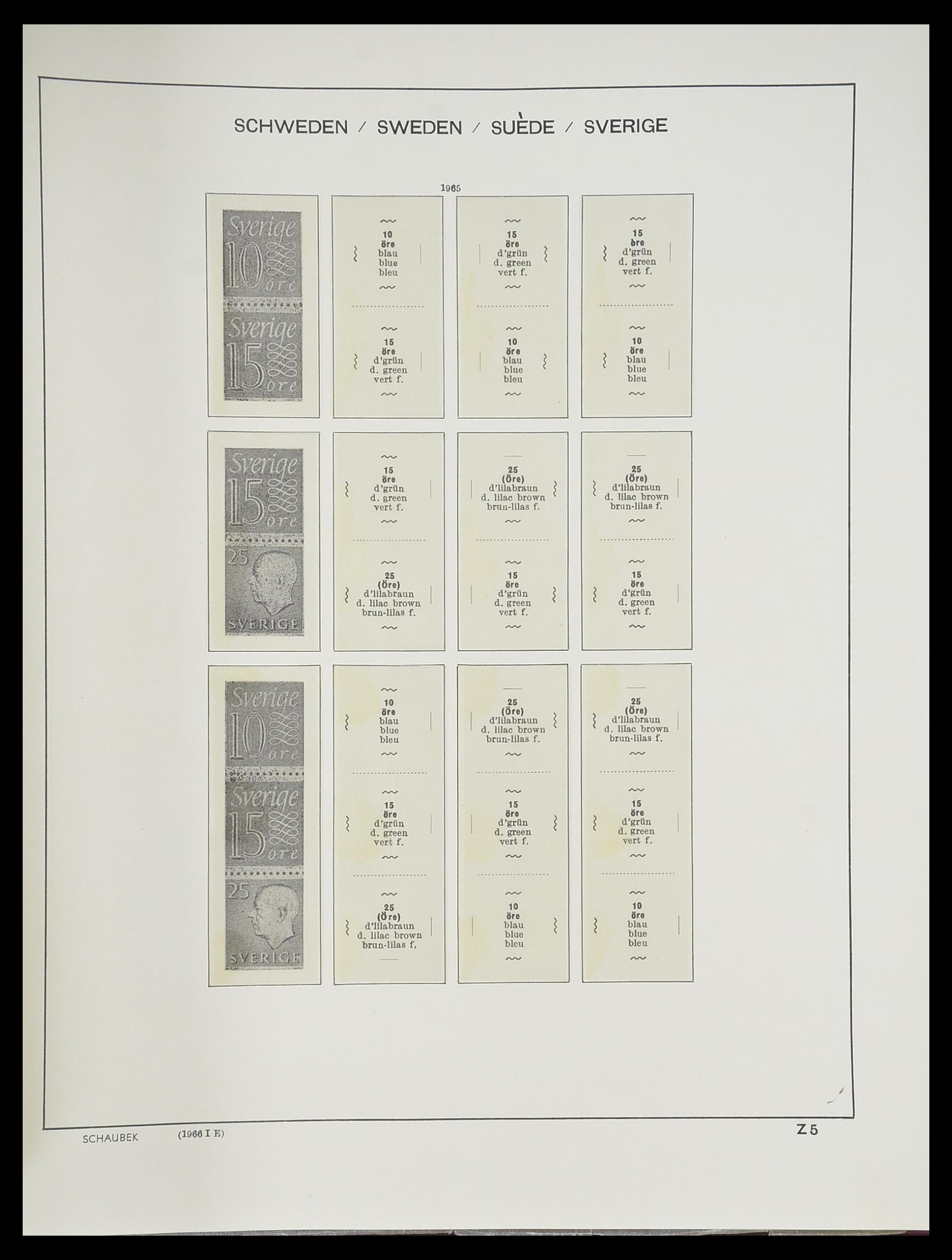 33293 330 - Postzegelverzameling 33293 Zweden 1855-1996.