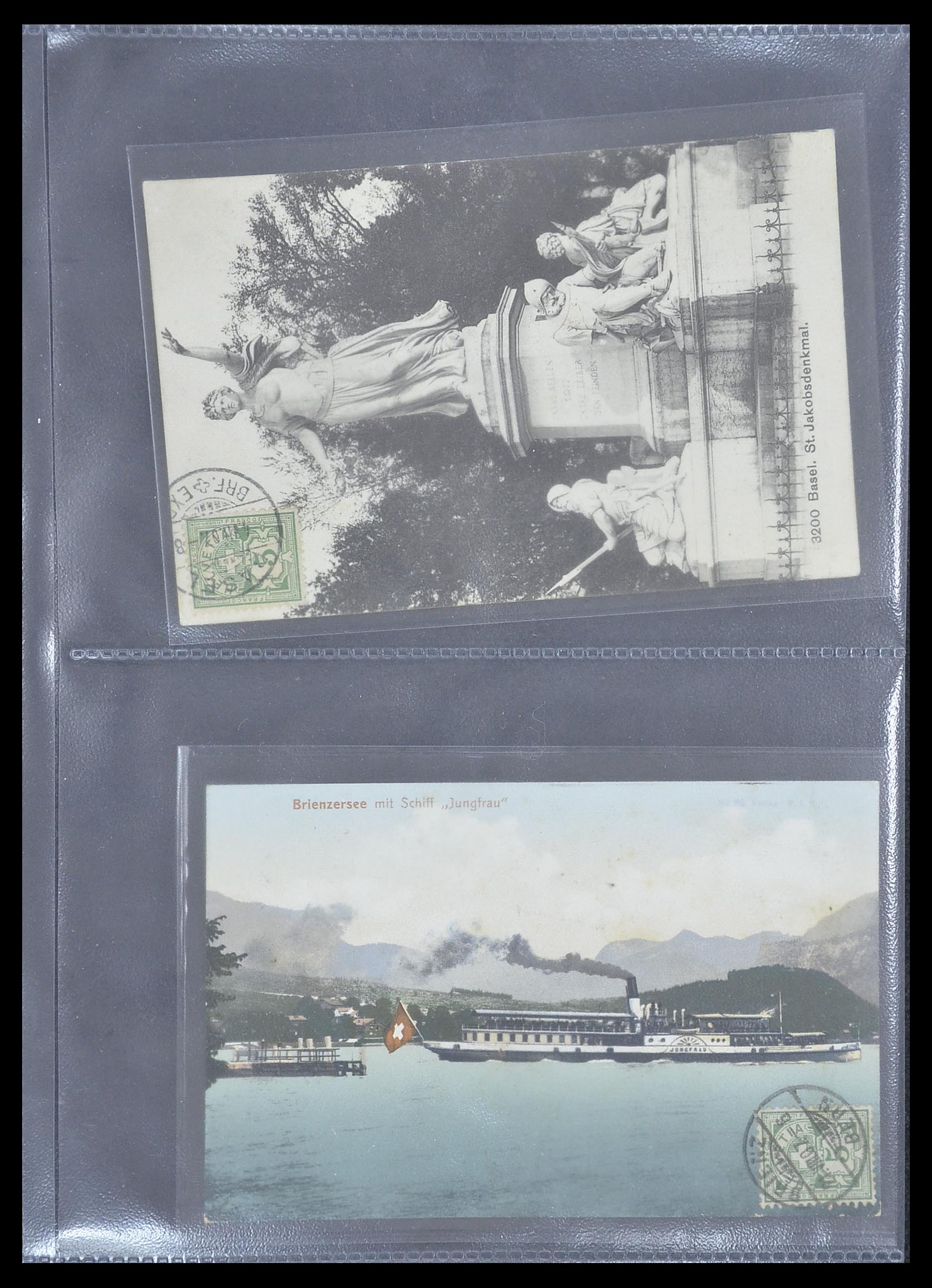 33302 003 - Postzegelverzameling 33302 Zwitserland brieven en kaarten 1899-1948.