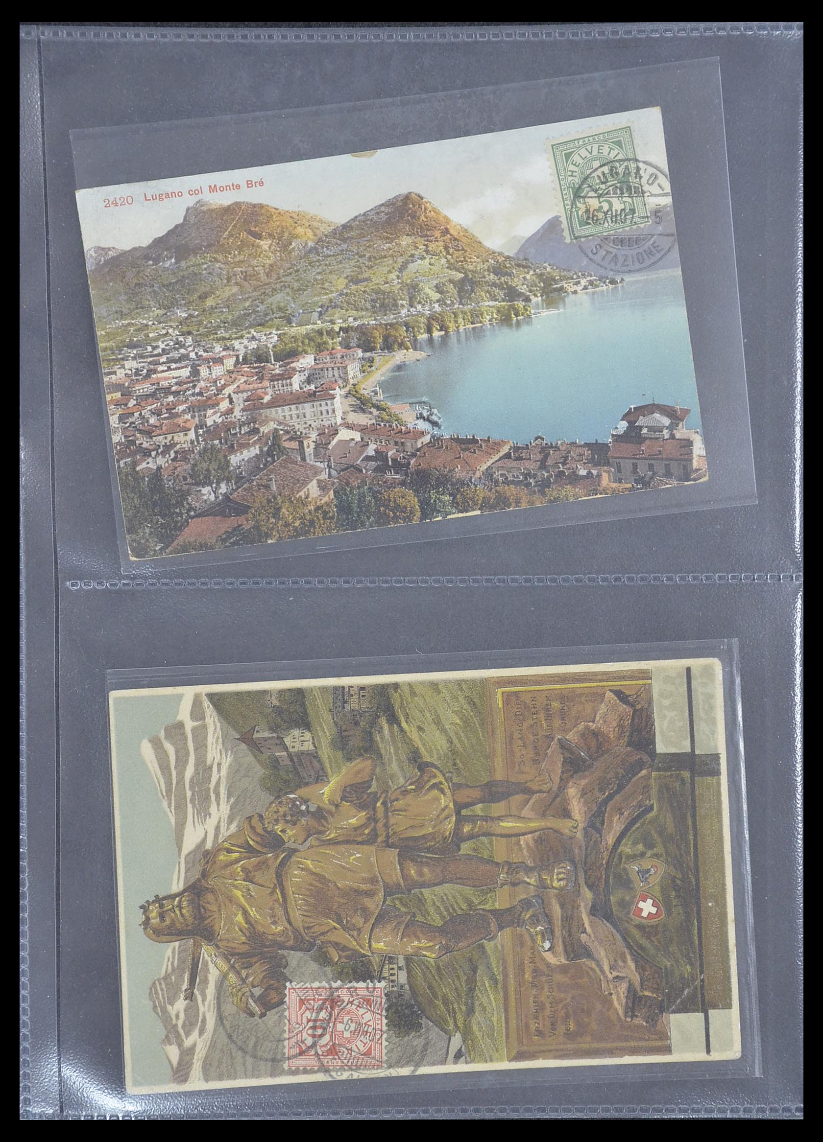 33302 005 - Postzegelverzameling 33302 Zwitserland brieven en kaarten 1899-1948.
