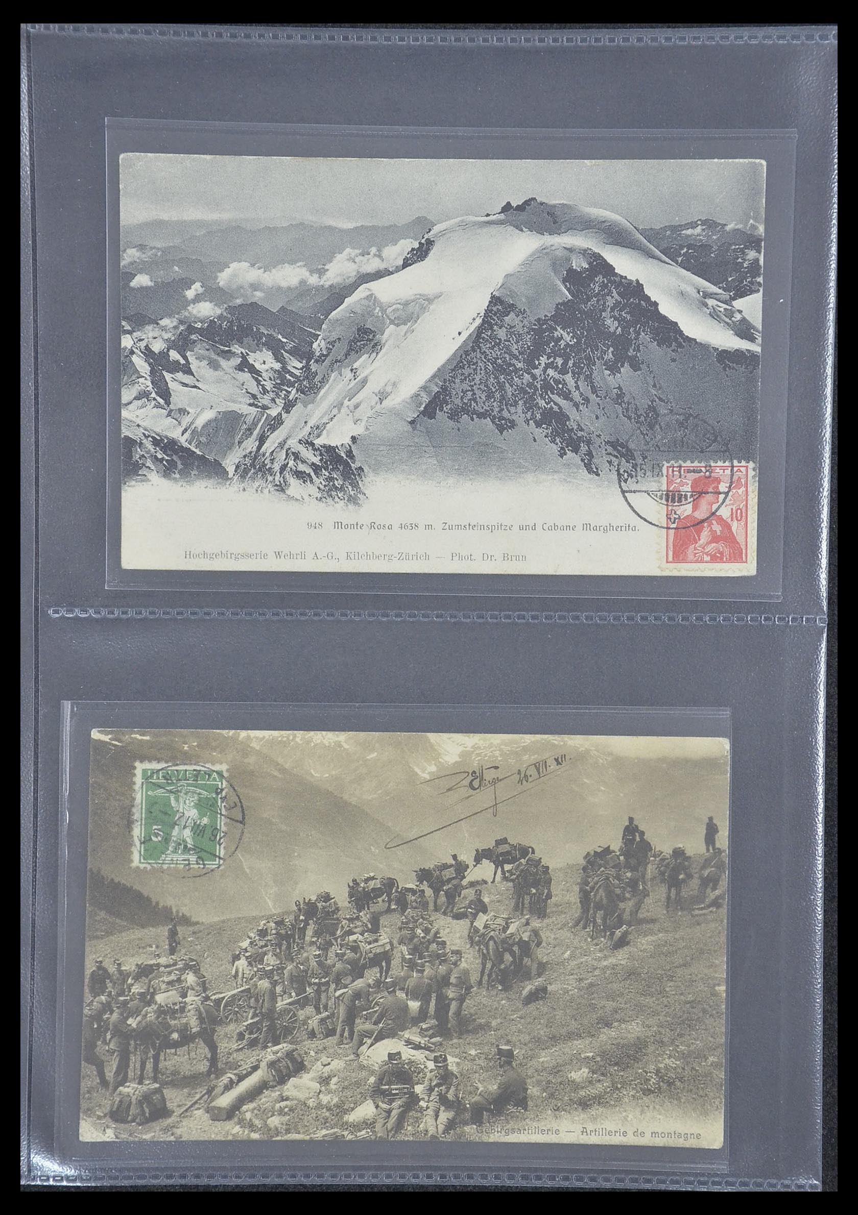 33302 015 - Postzegelverzameling 33302 Zwitserland brieven en kaarten 1899-1948.