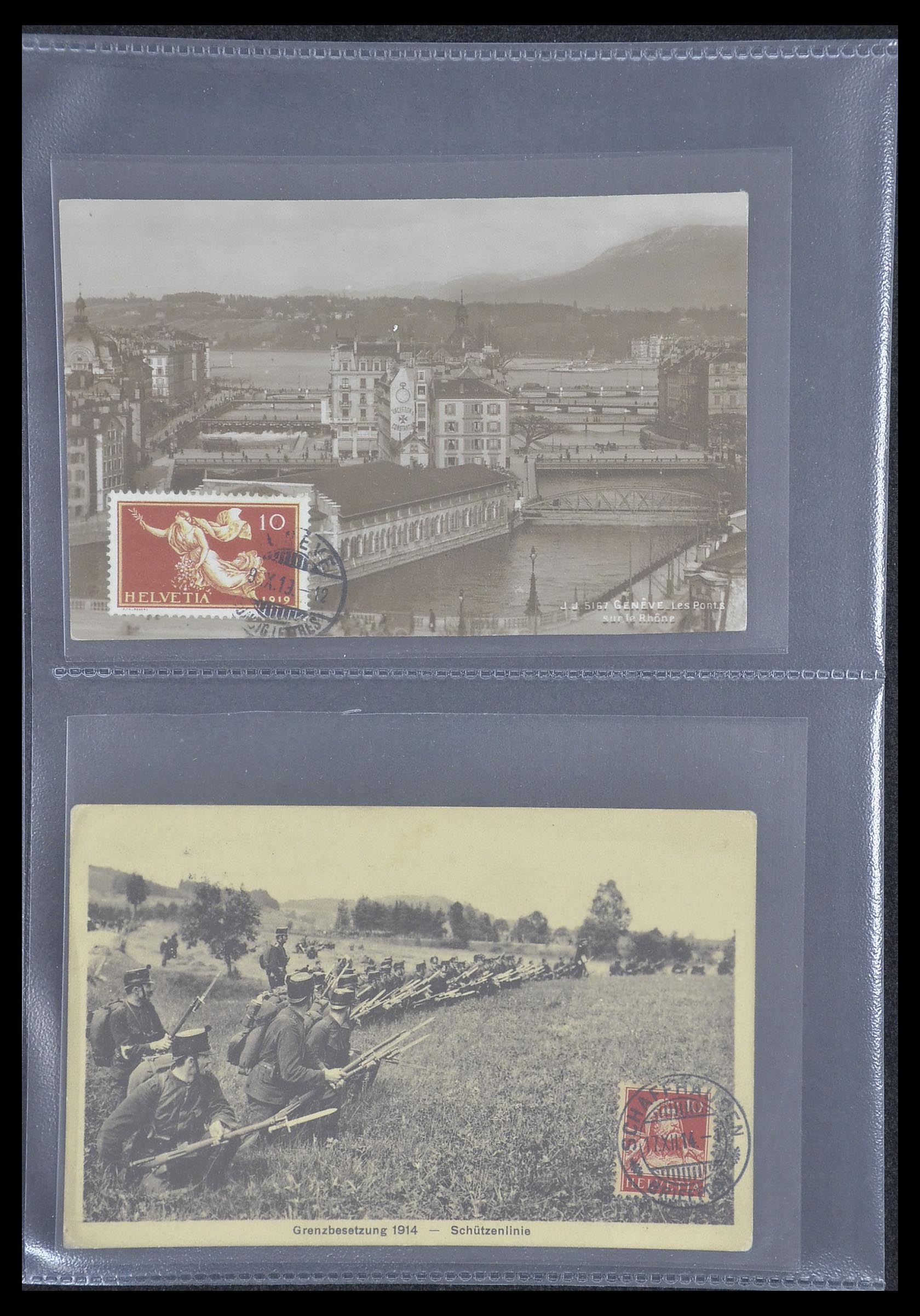 33302 023 - Postzegelverzameling 33302 Zwitserland brieven en kaarten 1899-1948.