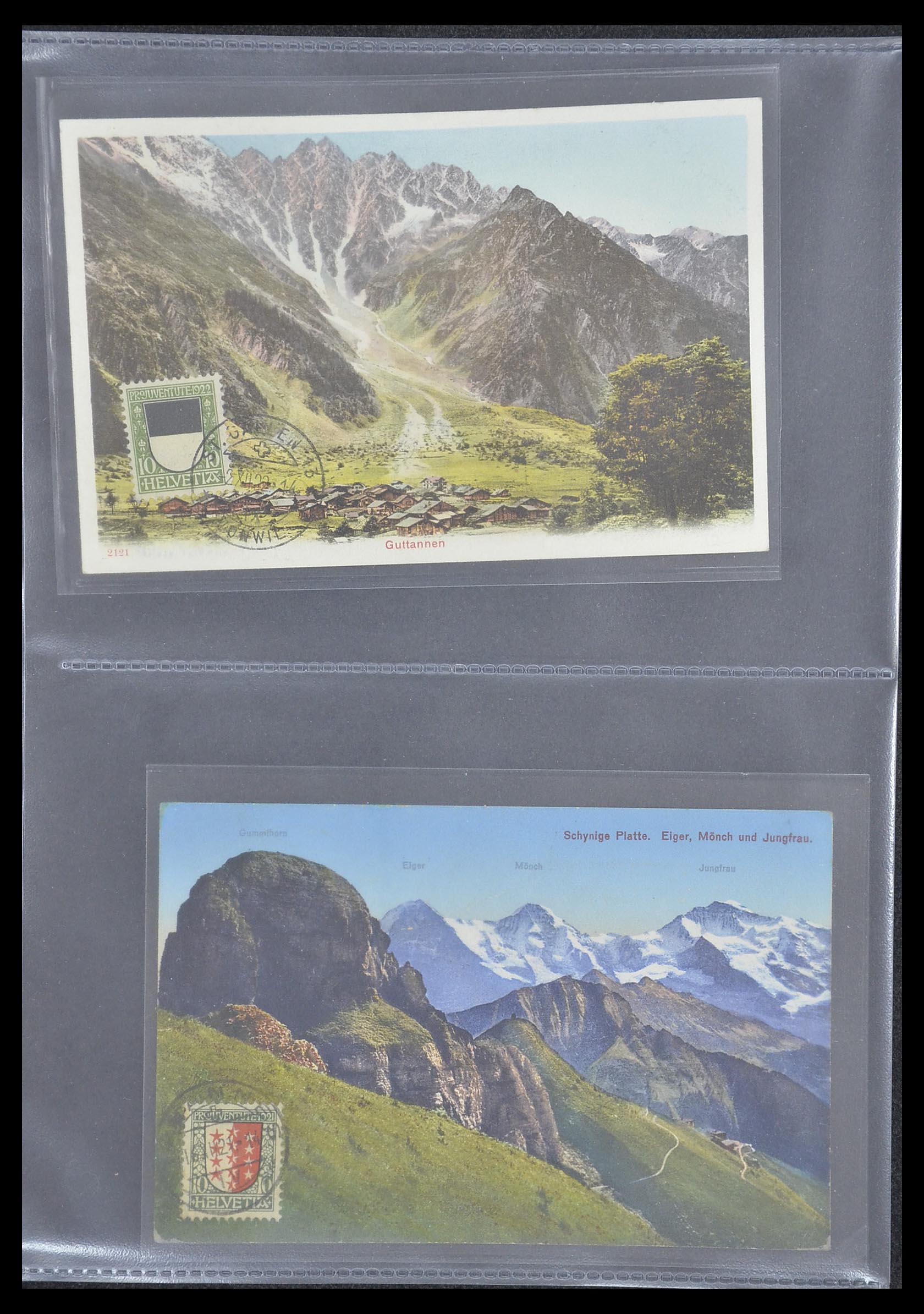 33302 043 - Postzegelverzameling 33302 Zwitserland brieven en kaarten 1899-1948.