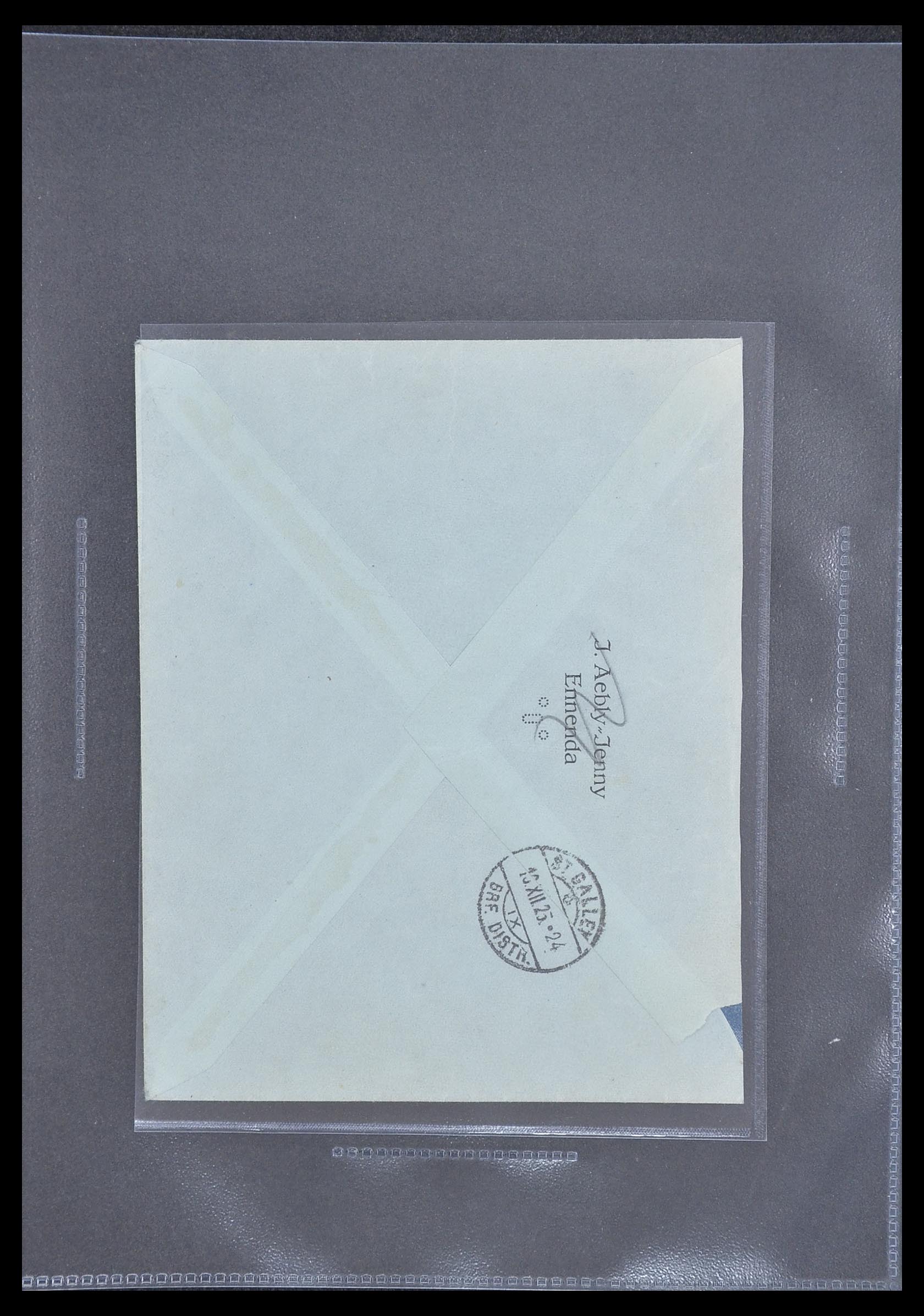 33302 058 - Postzegelverzameling 33302 Zwitserland brieven en kaarten 1899-1948.