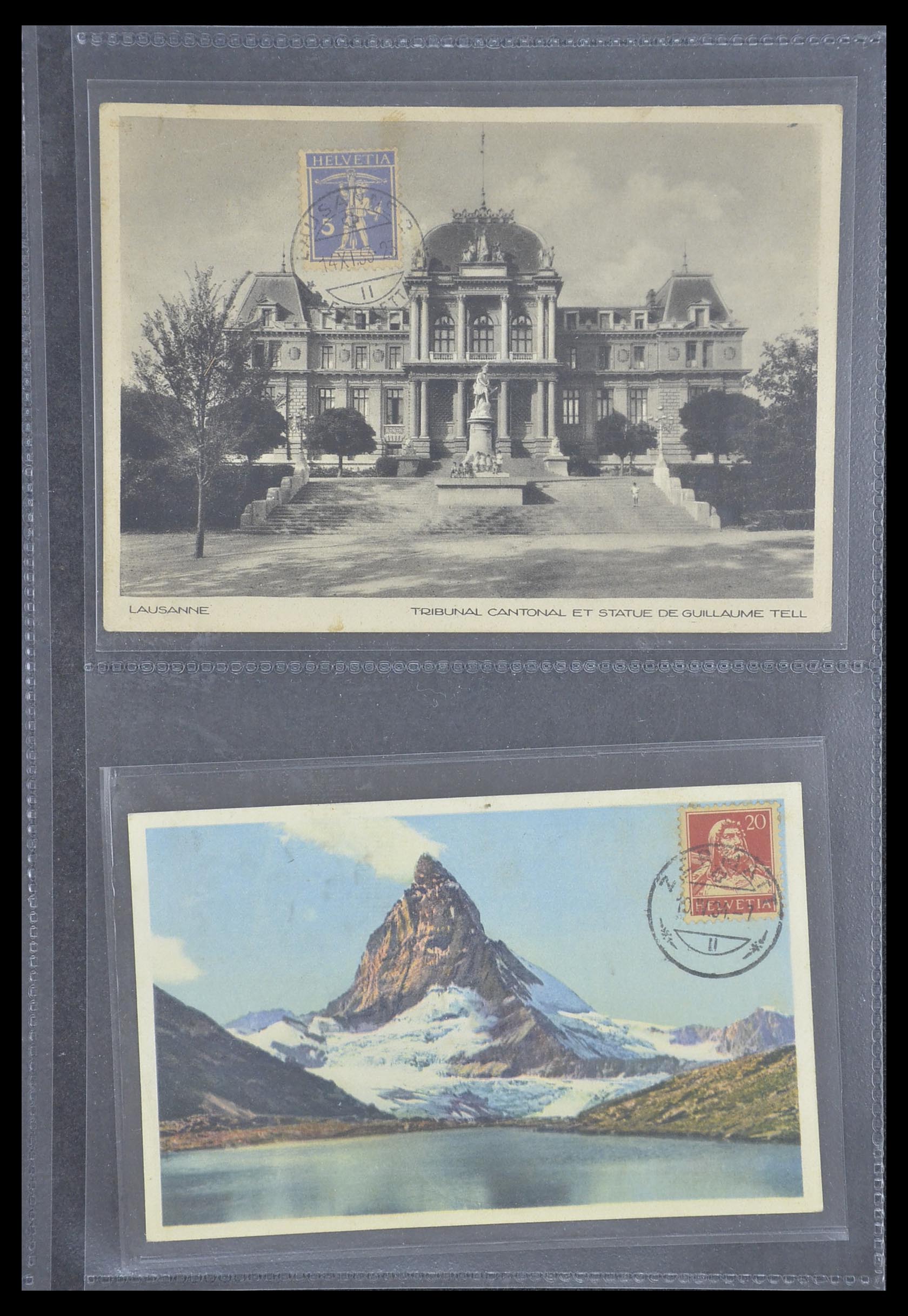 33302 071 - Postzegelverzameling 33302 Zwitserland brieven en kaarten 1899-1948.