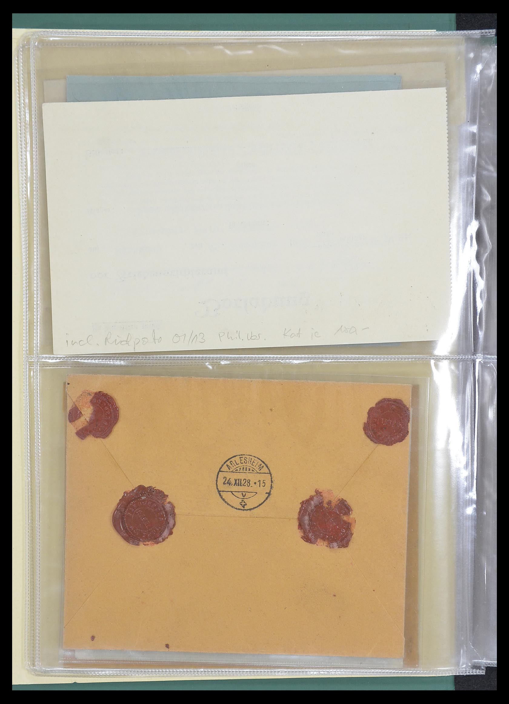 33302 080 - Postzegelverzameling 33302 Zwitserland brieven en kaarten 1899-1948.
