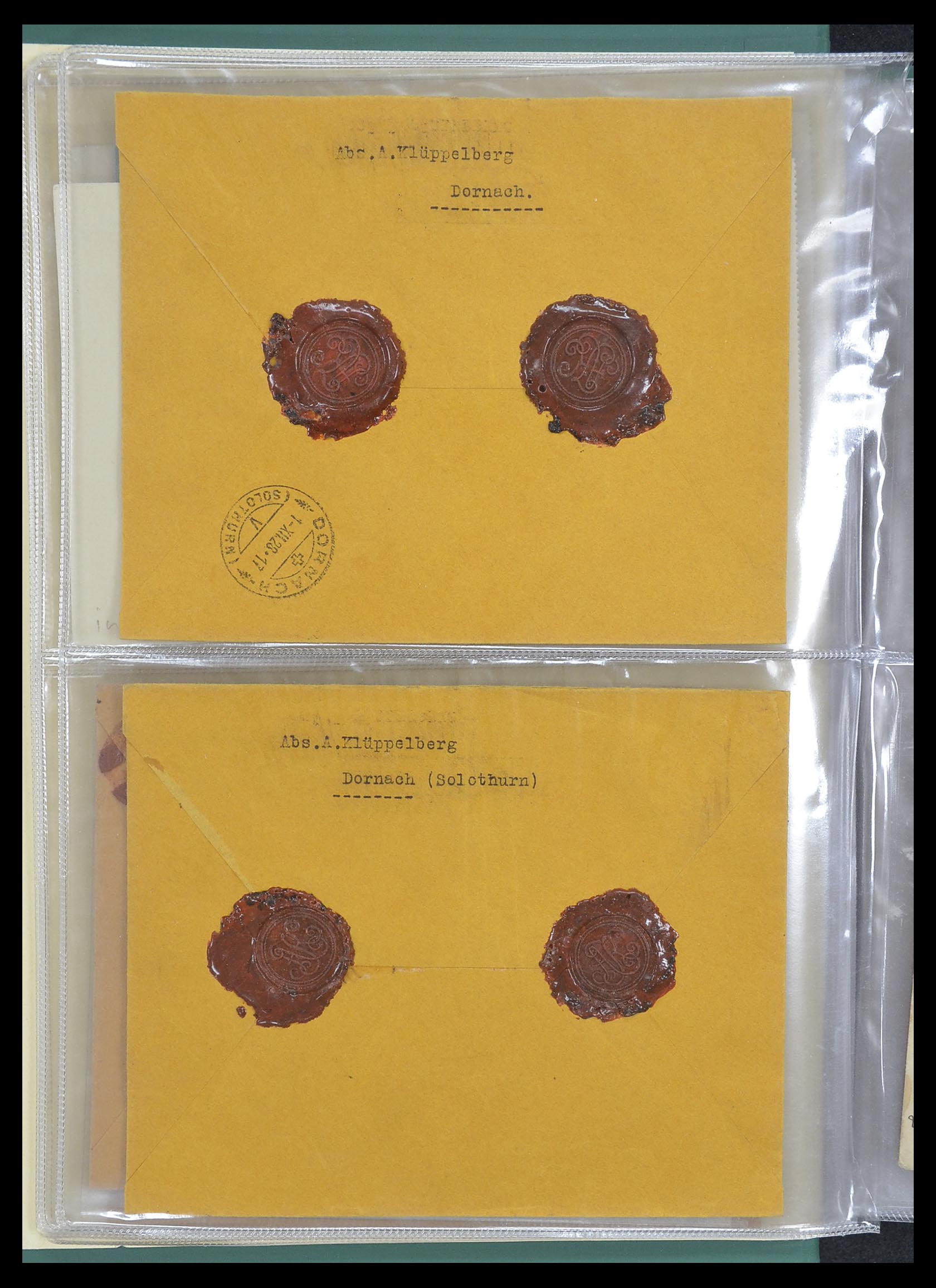 33302 082 - Postzegelverzameling 33302 Zwitserland brieven en kaarten 1899-1948.