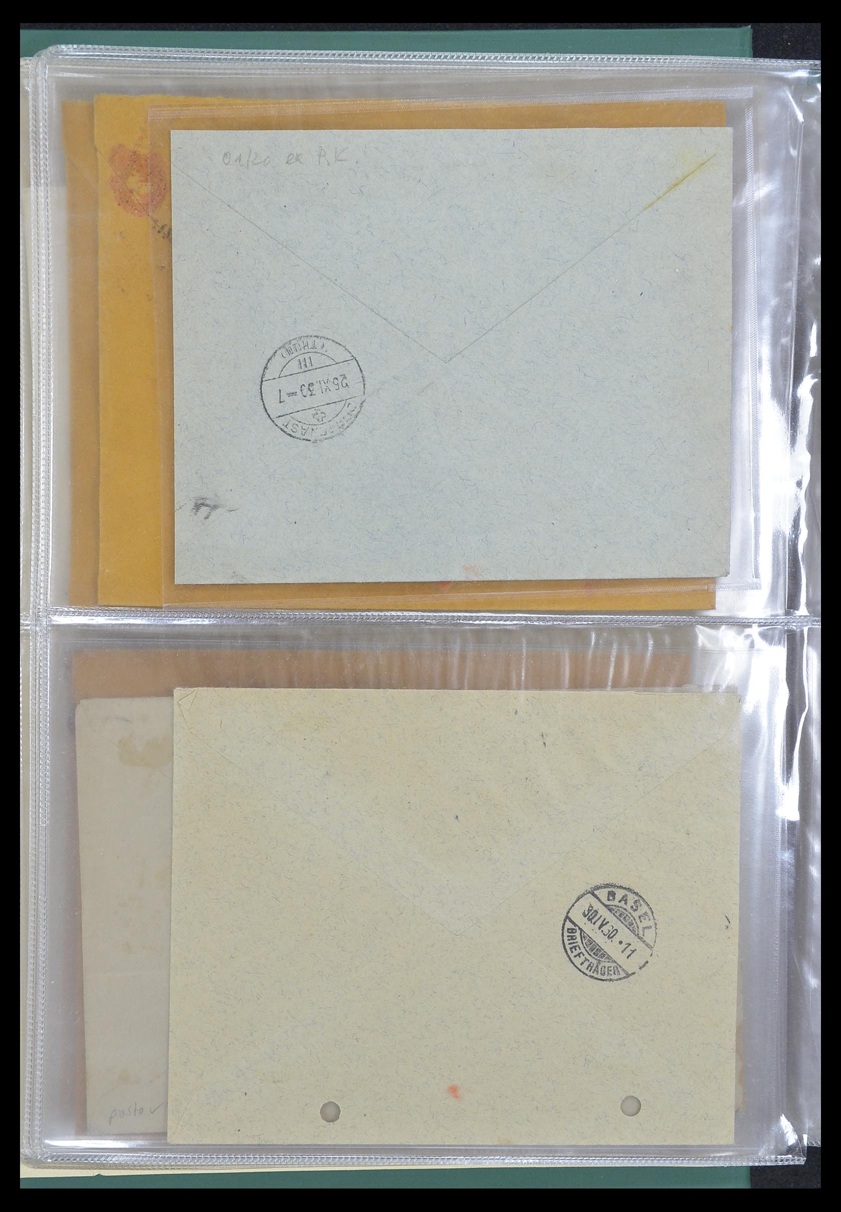 33302 086 - Postzegelverzameling 33302 Zwitserland brieven en kaarten 1899-1948.