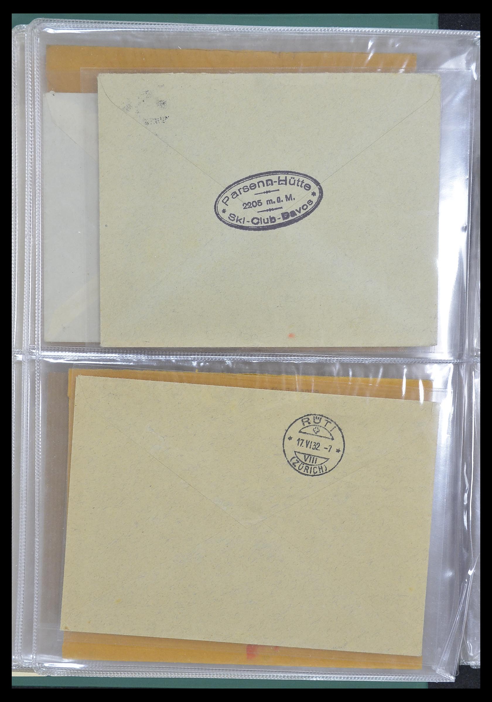 33302 092 - Postzegelverzameling 33302 Zwitserland brieven en kaarten 1899-1948.