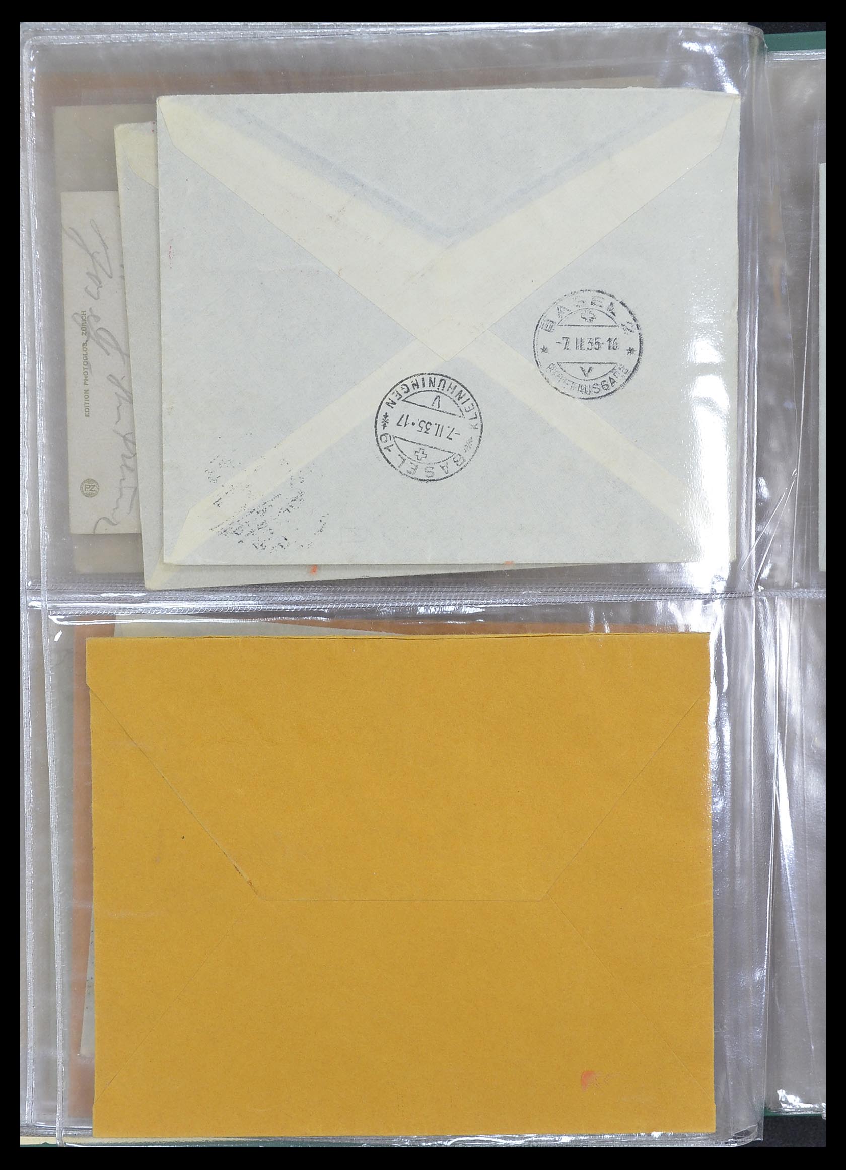 33302 102 - Postzegelverzameling 33302 Zwitserland brieven en kaarten 1899-1948.