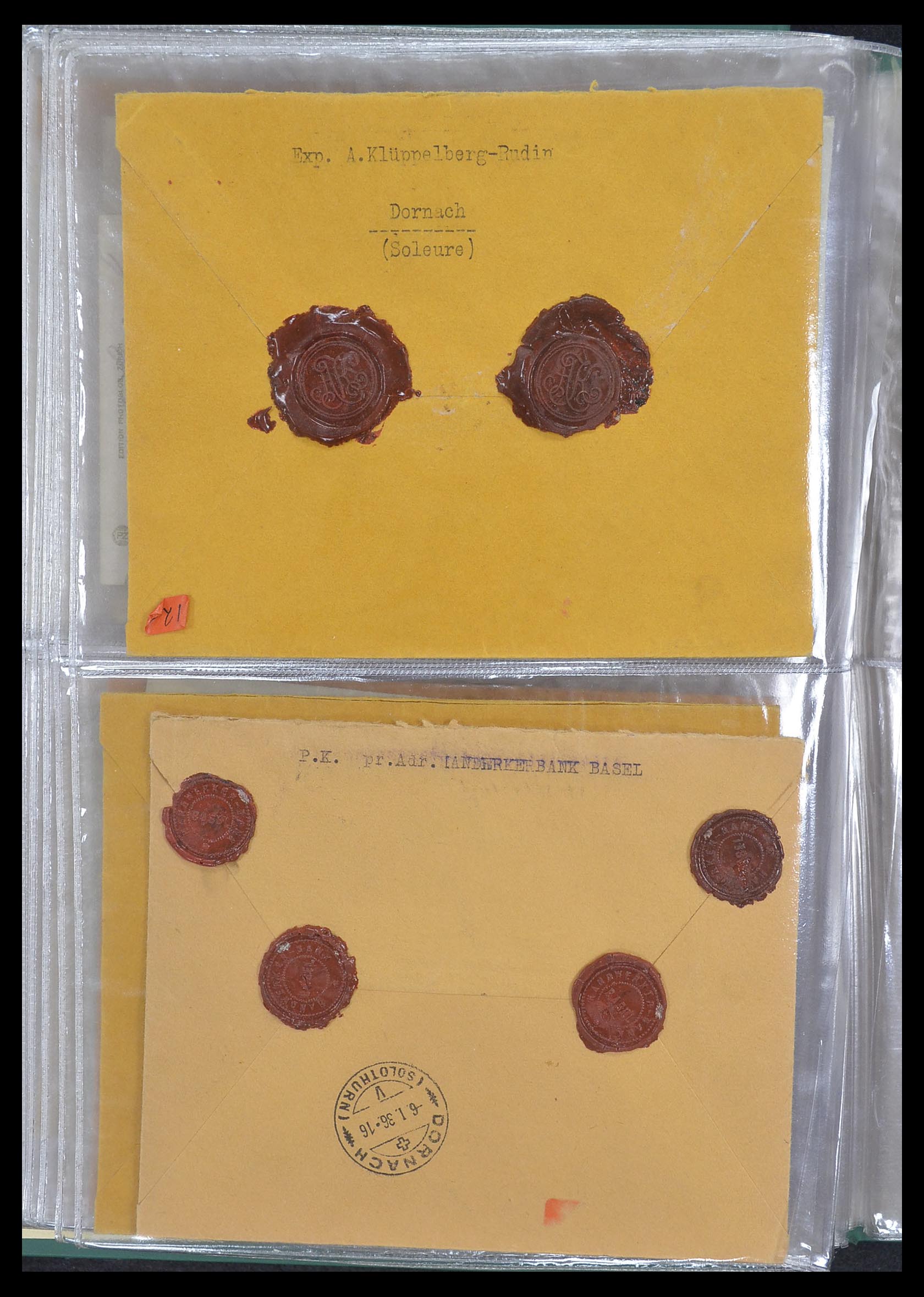 33302 104 - Postzegelverzameling 33302 Zwitserland brieven en kaarten 1899-1948.