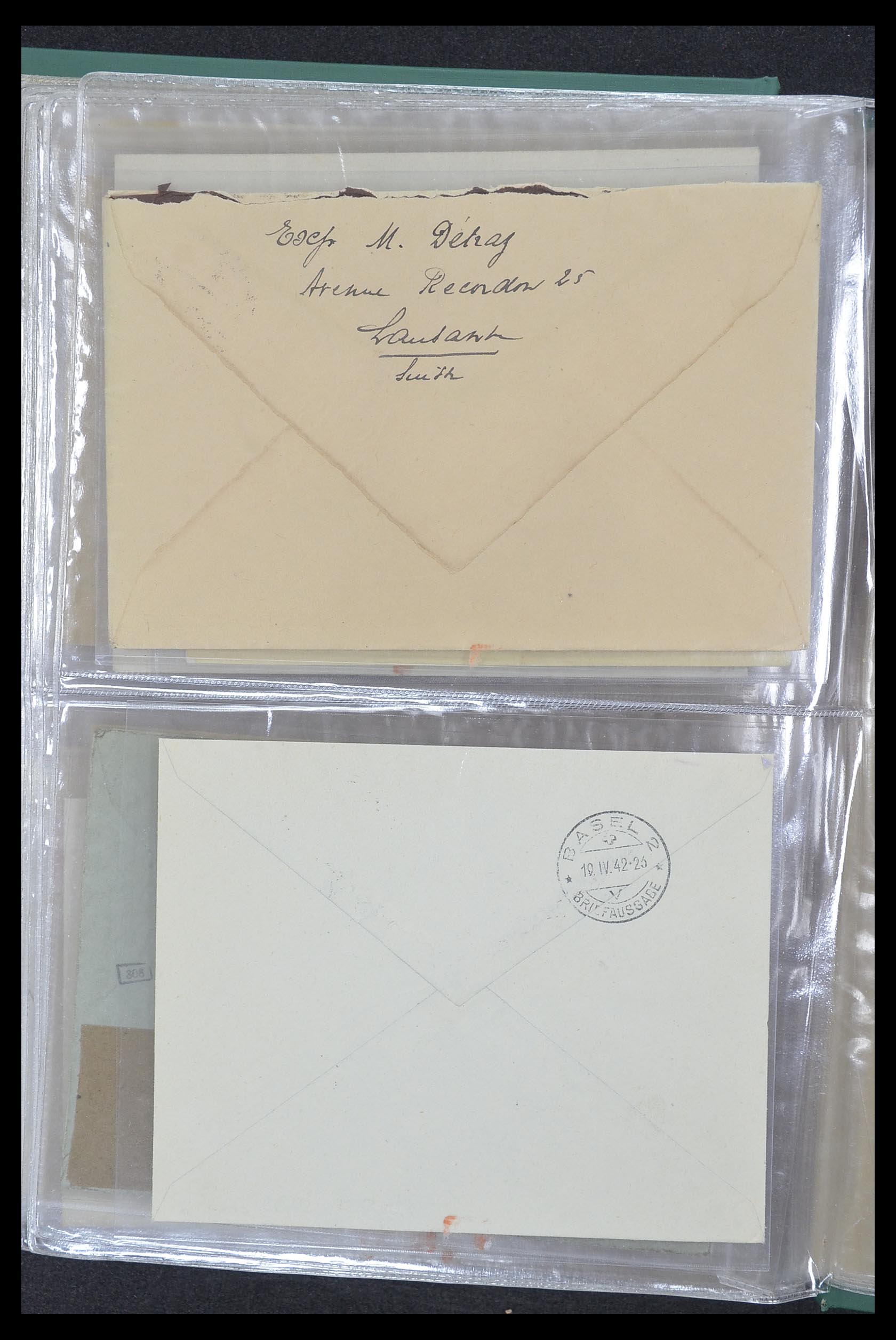 33302 120 - Postzegelverzameling 33302 Zwitserland brieven en kaarten 1899-1948.
