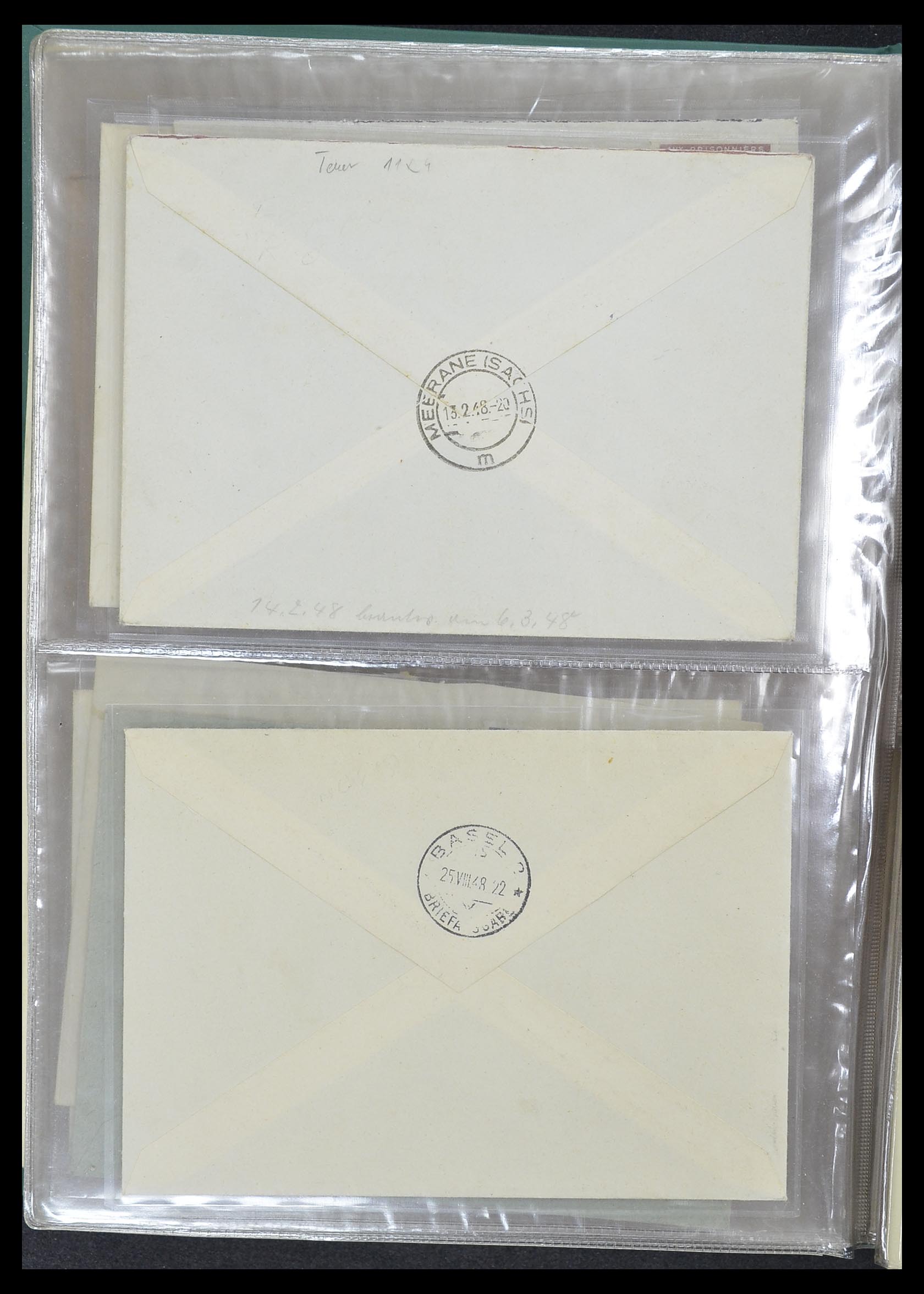 33302 132 - Postzegelverzameling 33302 Zwitserland brieven en kaarten 1899-1948.