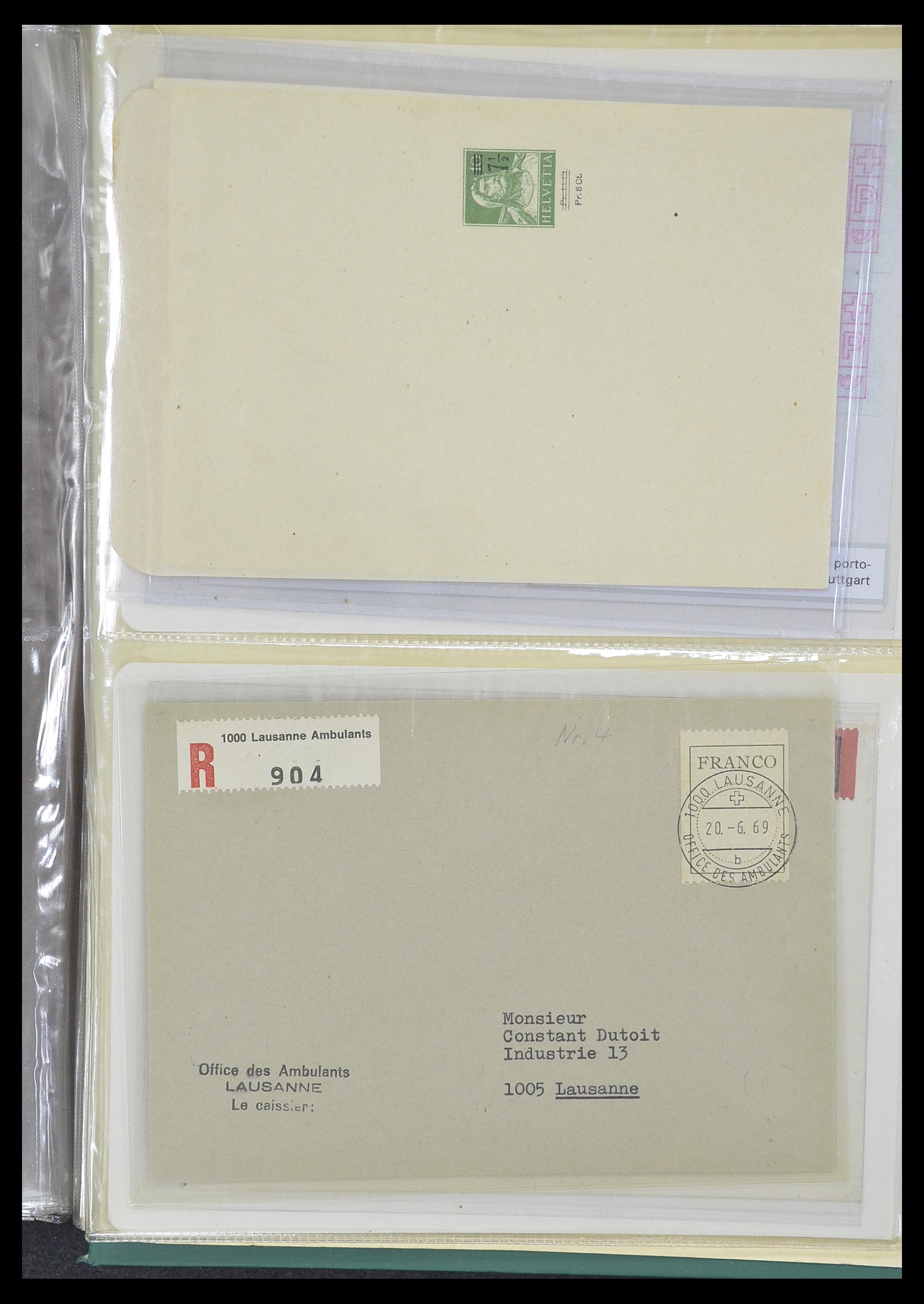 33302 133 - Postzegelverzameling 33302 Zwitserland brieven en kaarten 1899-1948.
