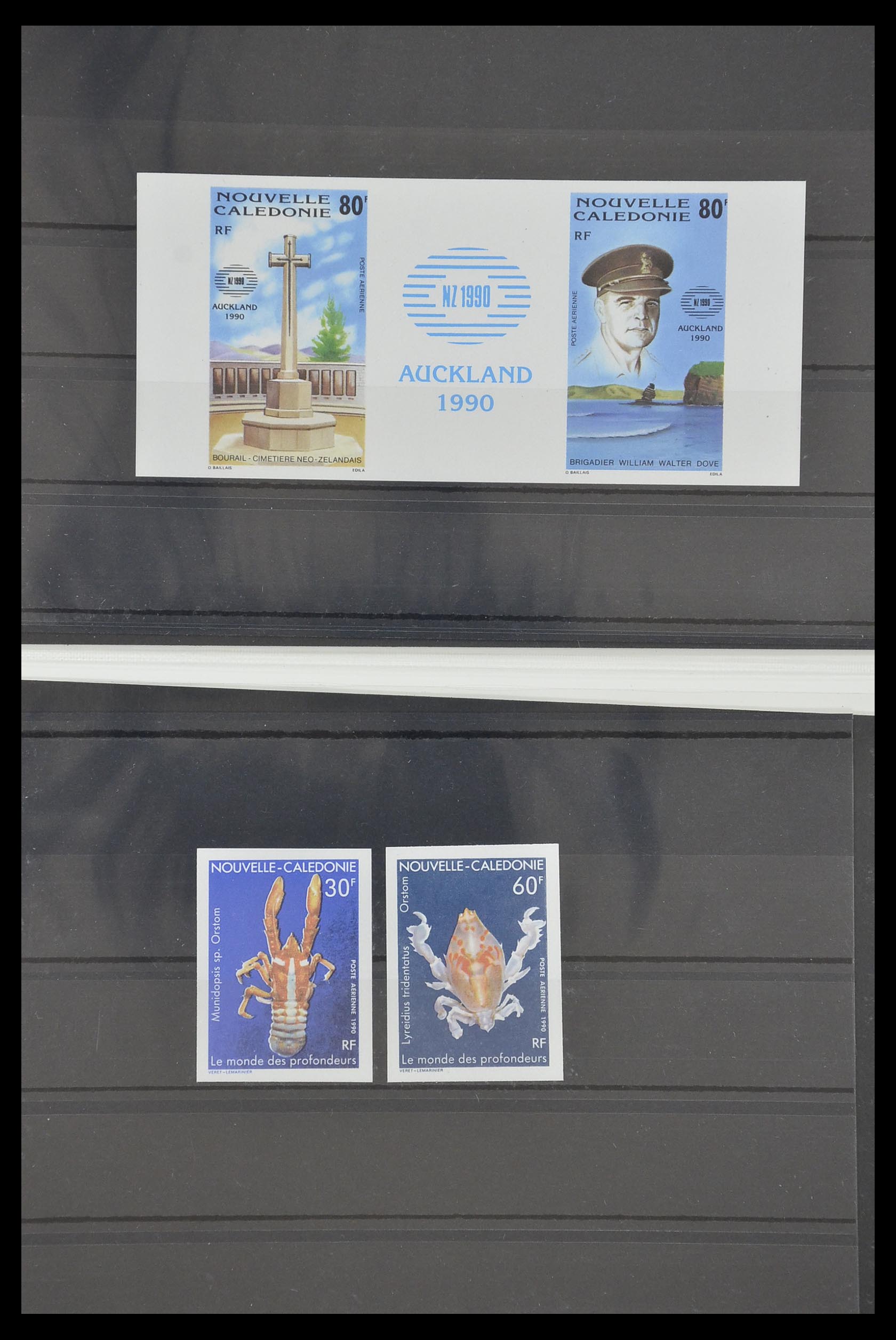 33304 004 - Postzegelverzameling 33304 Nieuw Caledonië ONGETAND 1990-1997.