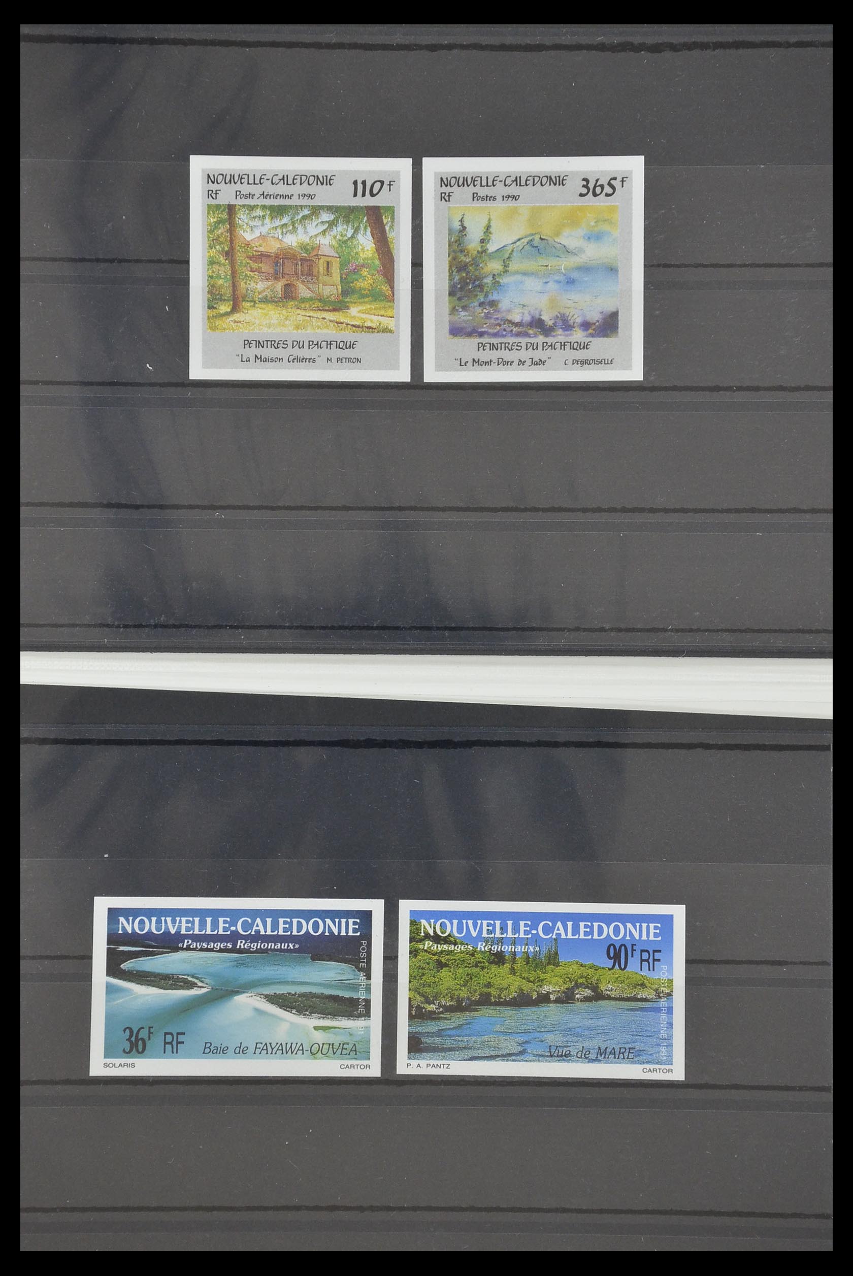 33304 006 - Postzegelverzameling 33304 Nieuw Caledonië ONGETAND 1990-1997.