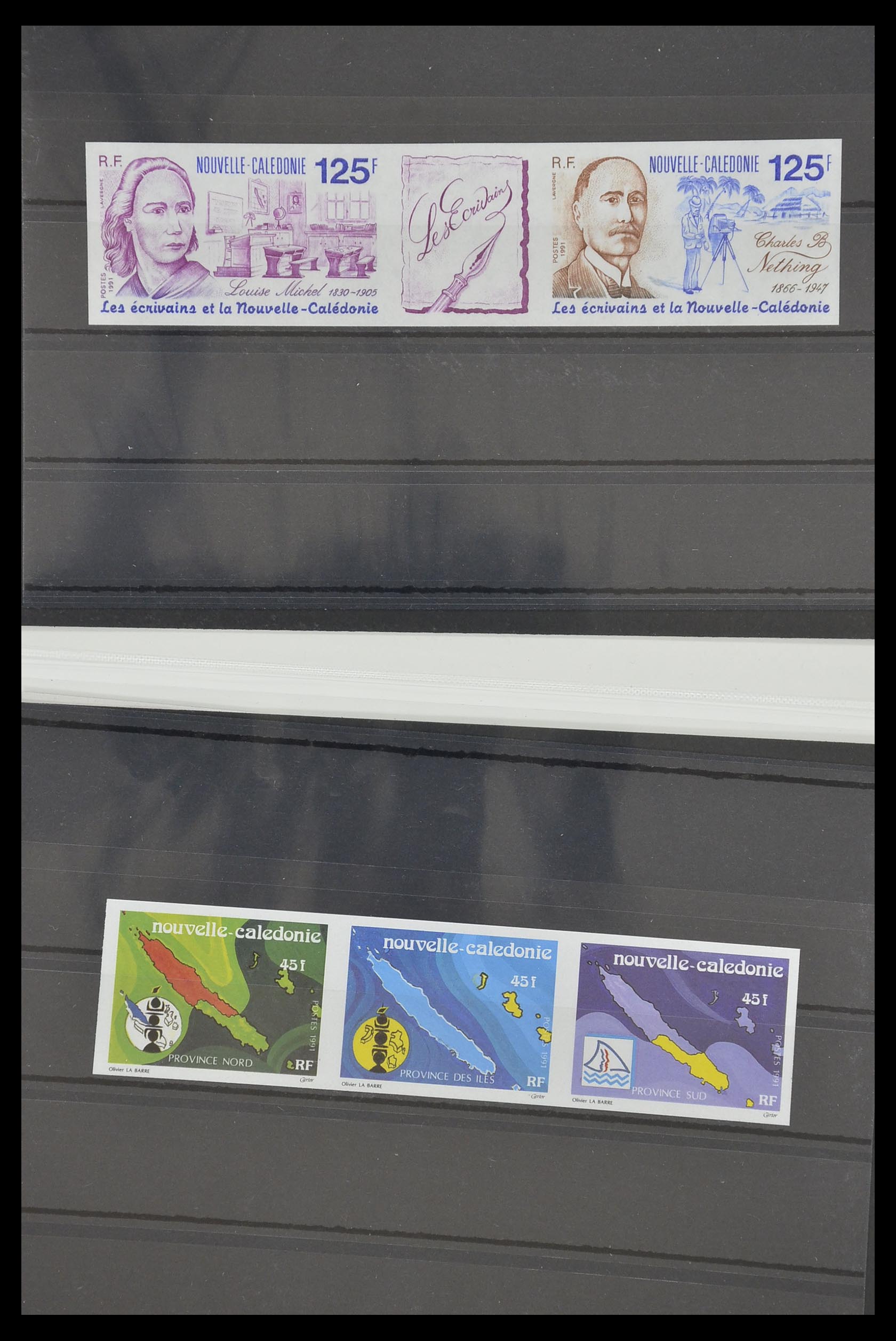 33304 007 - Postzegelverzameling 33304 Nieuw Caledonië ONGETAND 1990-1997.