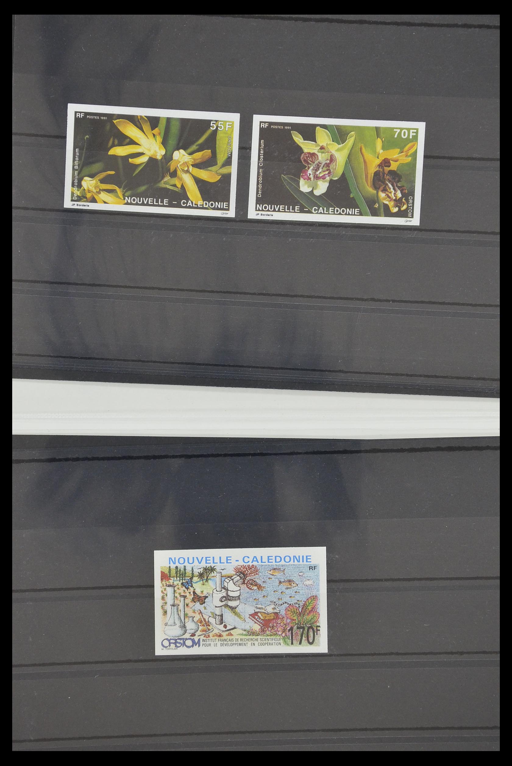 33304 008 - Postzegelverzameling 33304 Nieuw Caledonië ONGETAND 1990-1997.