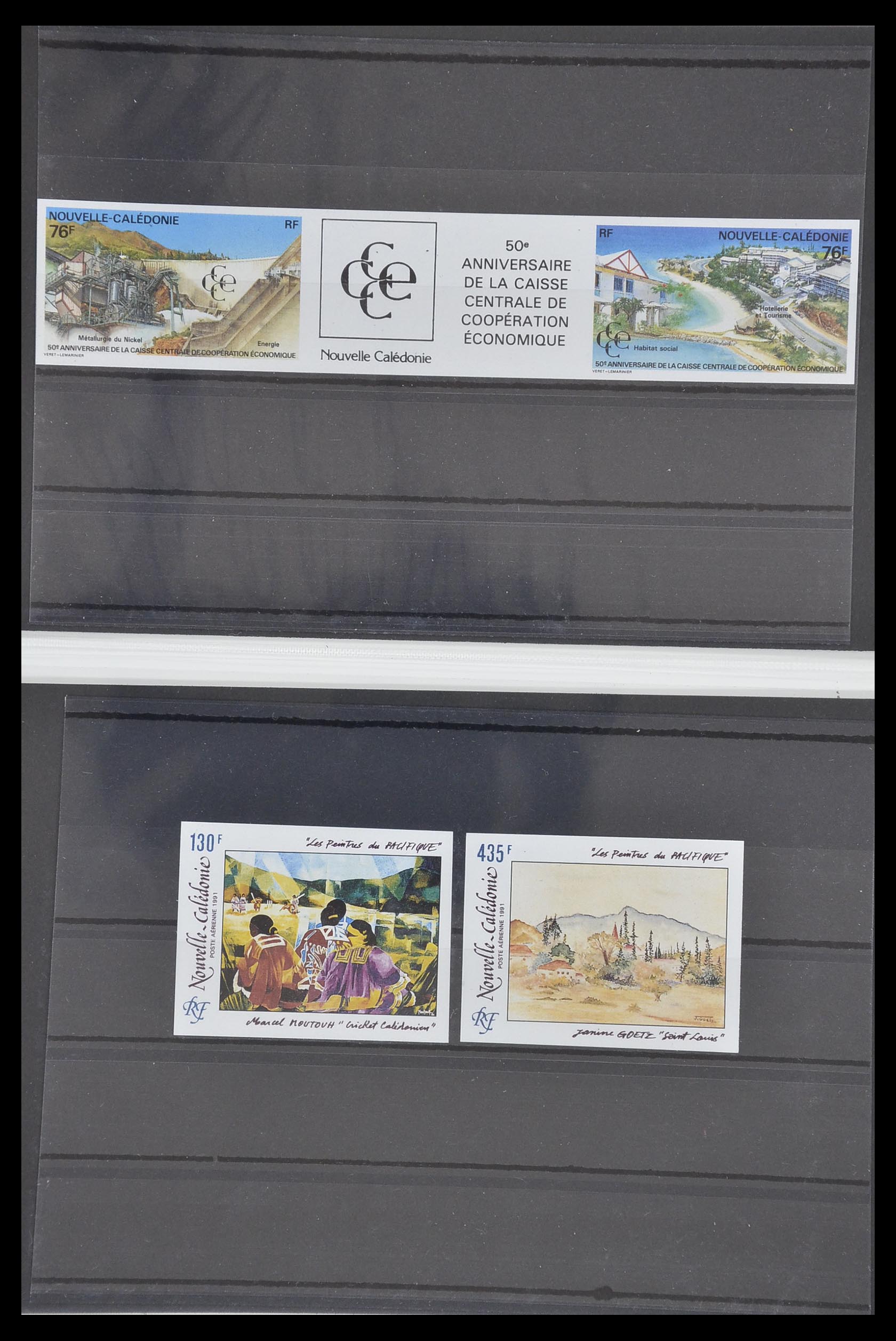33304 013 - Postzegelverzameling 33304 Nieuw Caledonië ONGETAND 1990-1997.