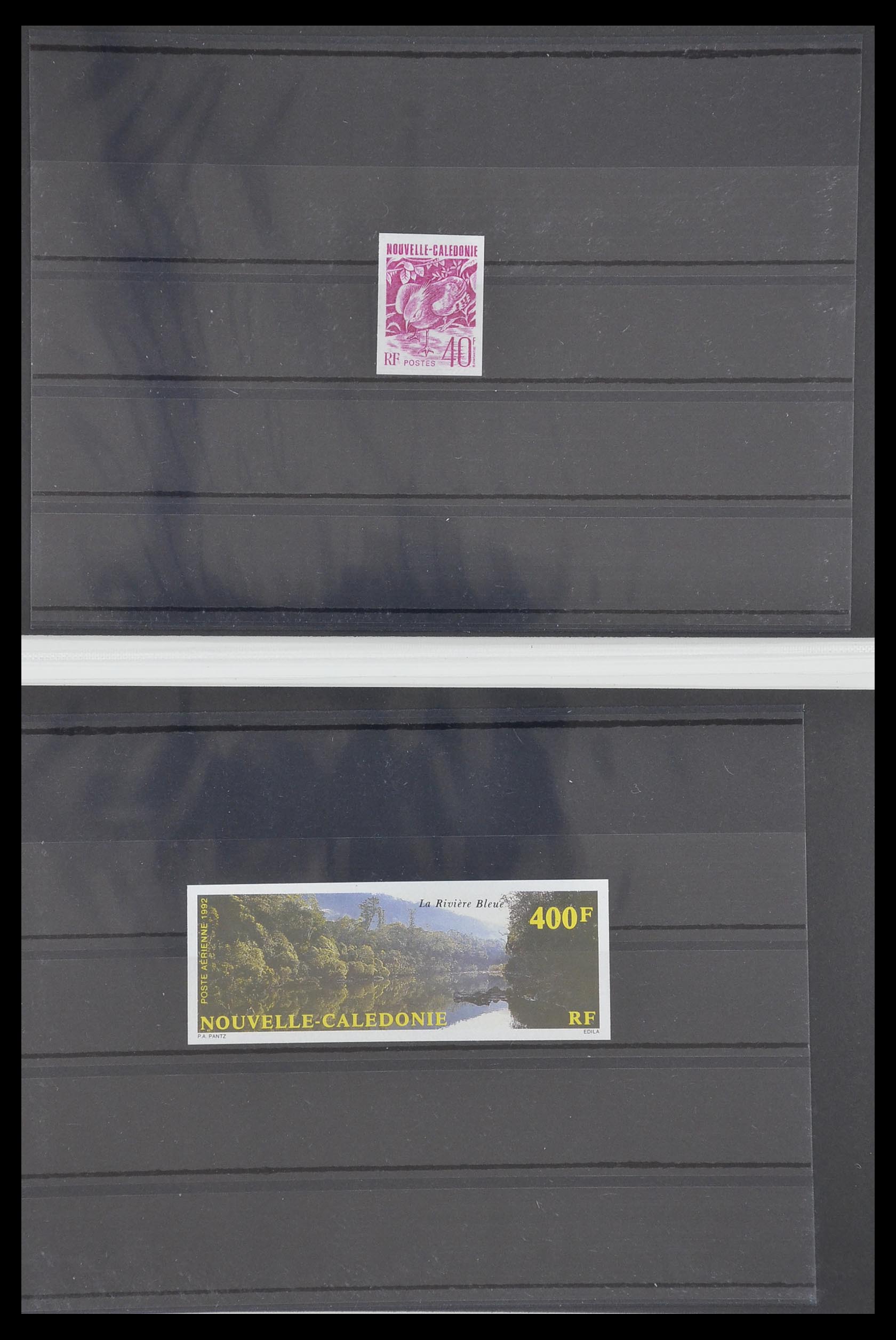 33304 014 - Postzegelverzameling 33304 Nieuw Caledonië ONGETAND 1990-1997.
