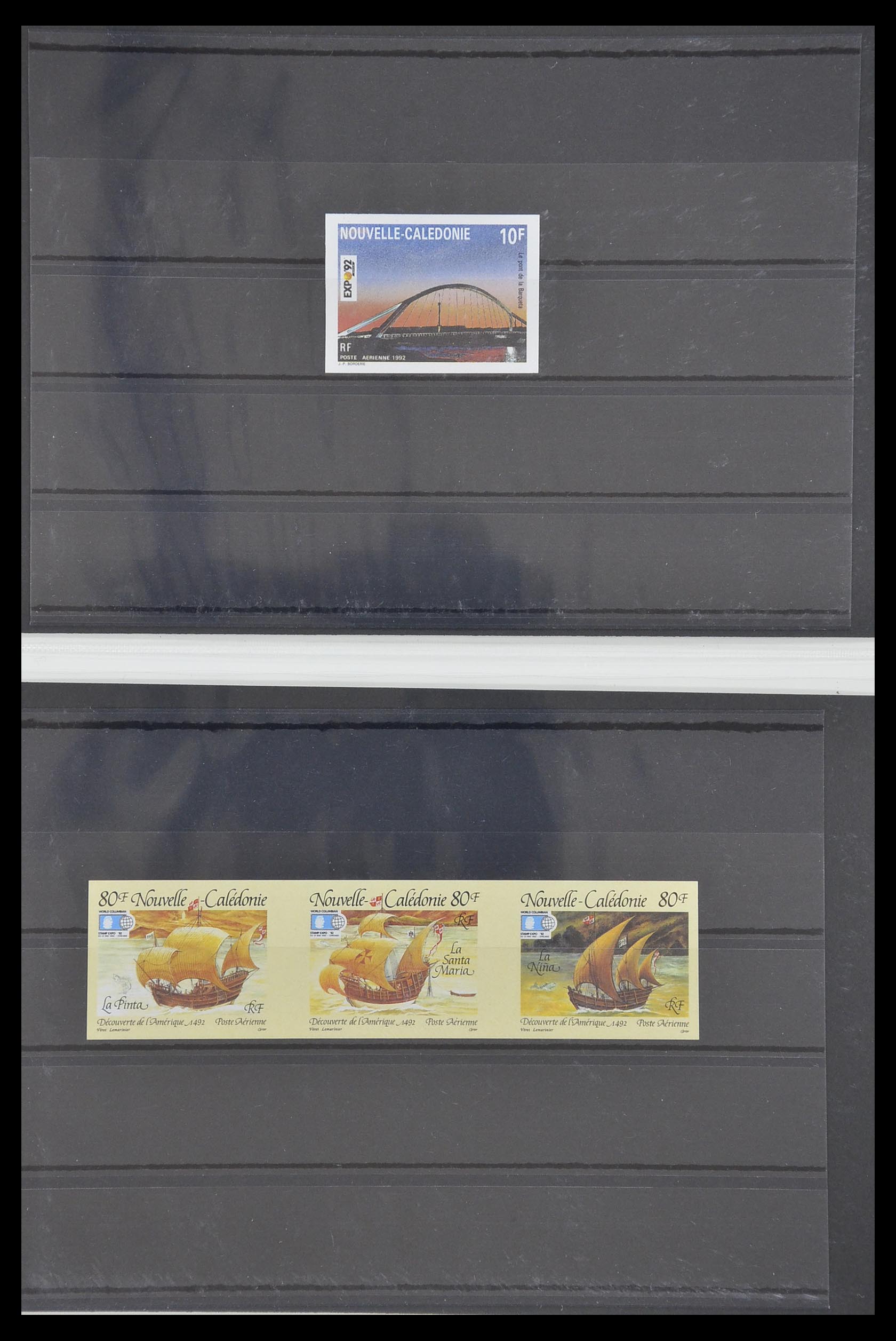 33304 016 - Postzegelverzameling 33304 Nieuw Caledonië ONGETAND 1990-1997.