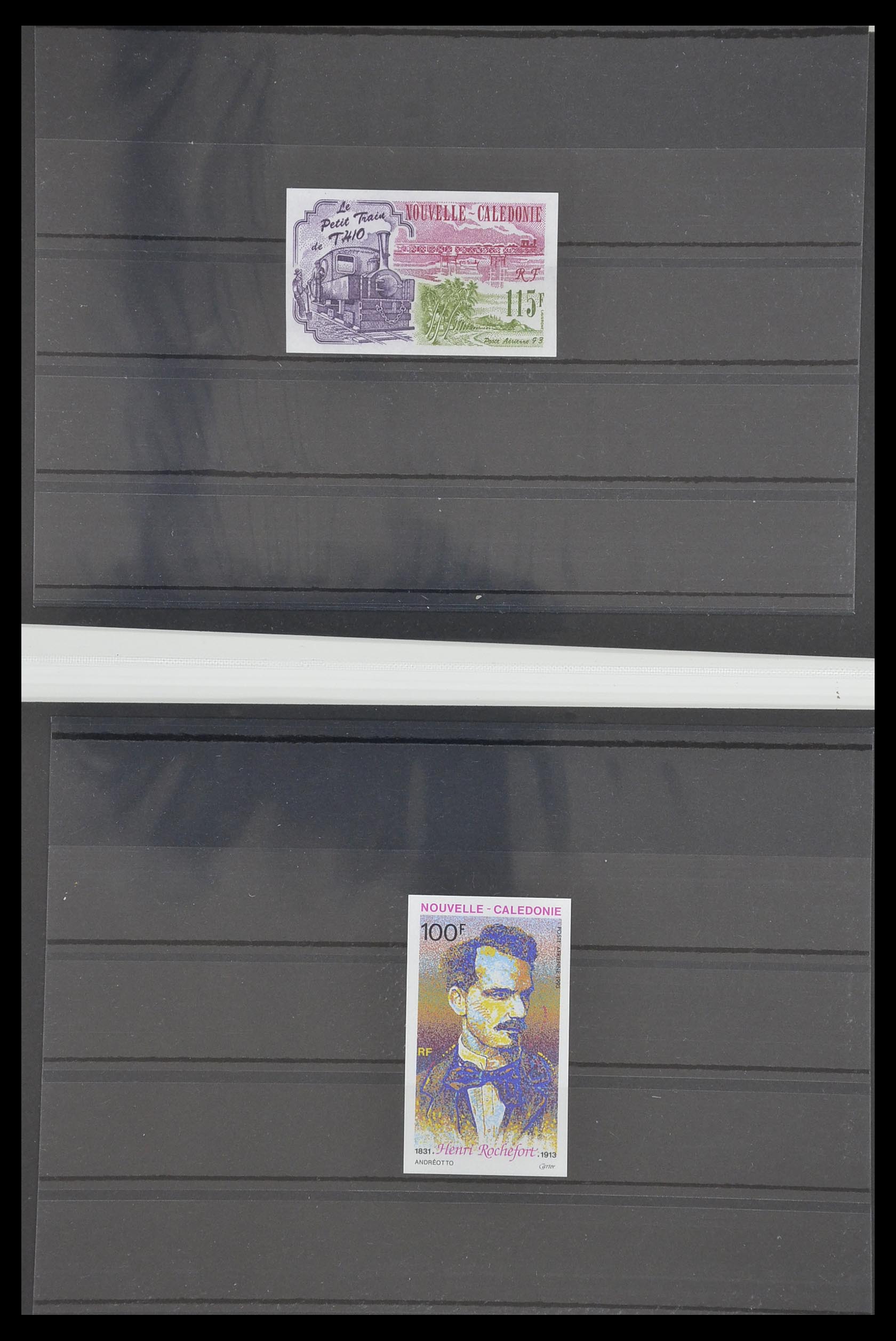 33304 025 - Postzegelverzameling 33304 Nieuw Caledonië ONGETAND 1990-1997.
