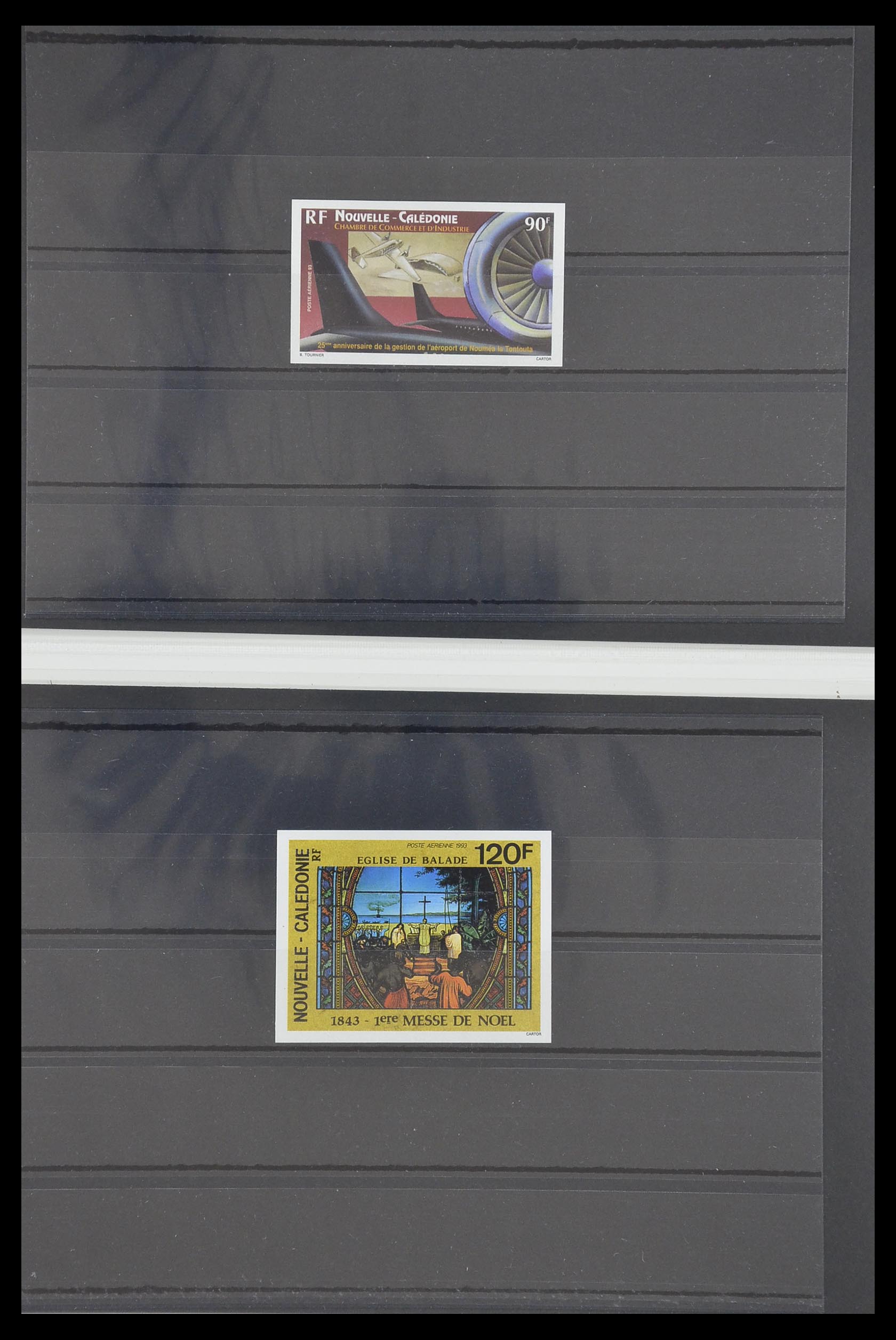 33304 028 - Postzegelverzameling 33304 Nieuw Caledonië ONGETAND 1990-1997.