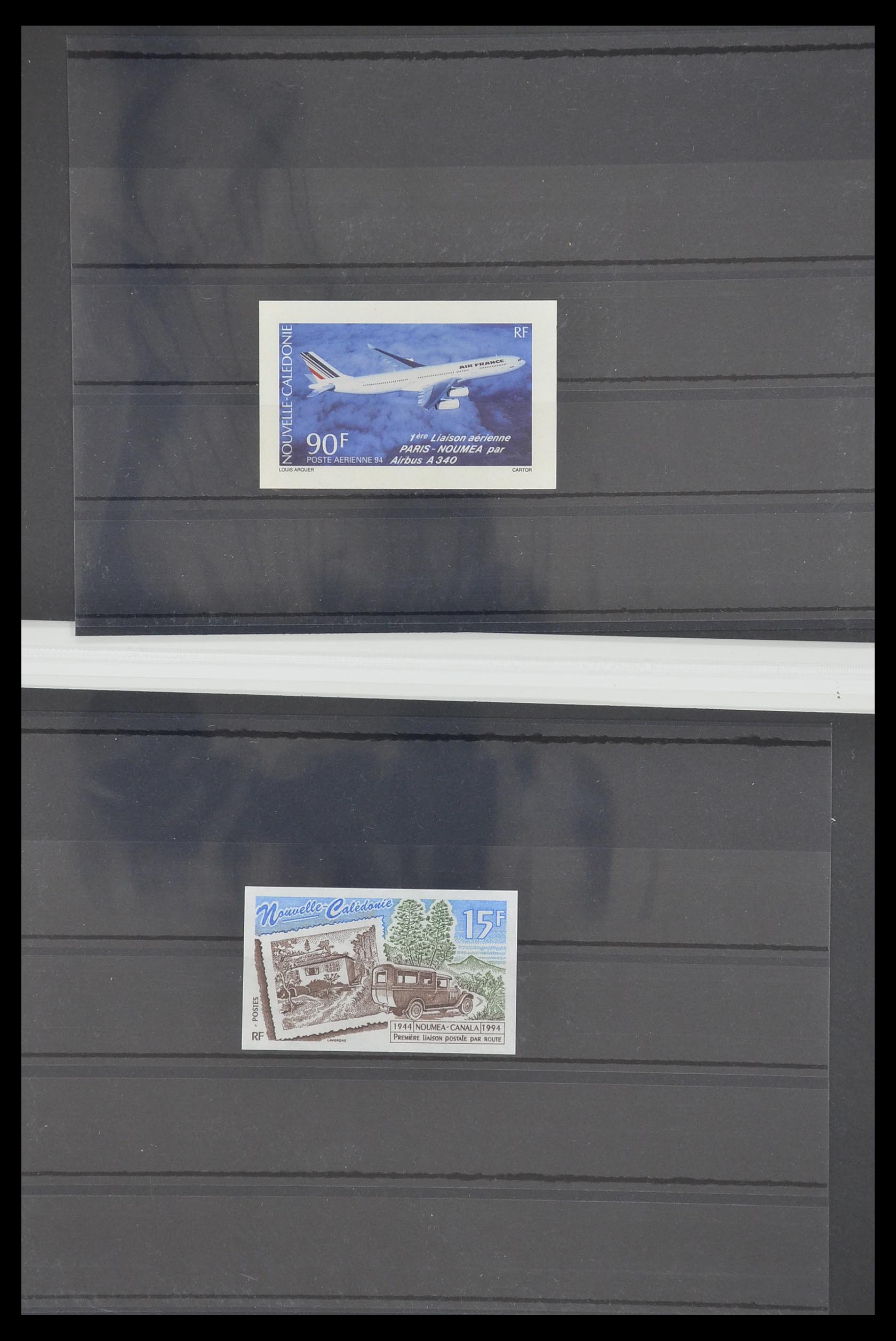 33304 030 - Postzegelverzameling 33304 Nieuw Caledonië ONGETAND 1990-1997.