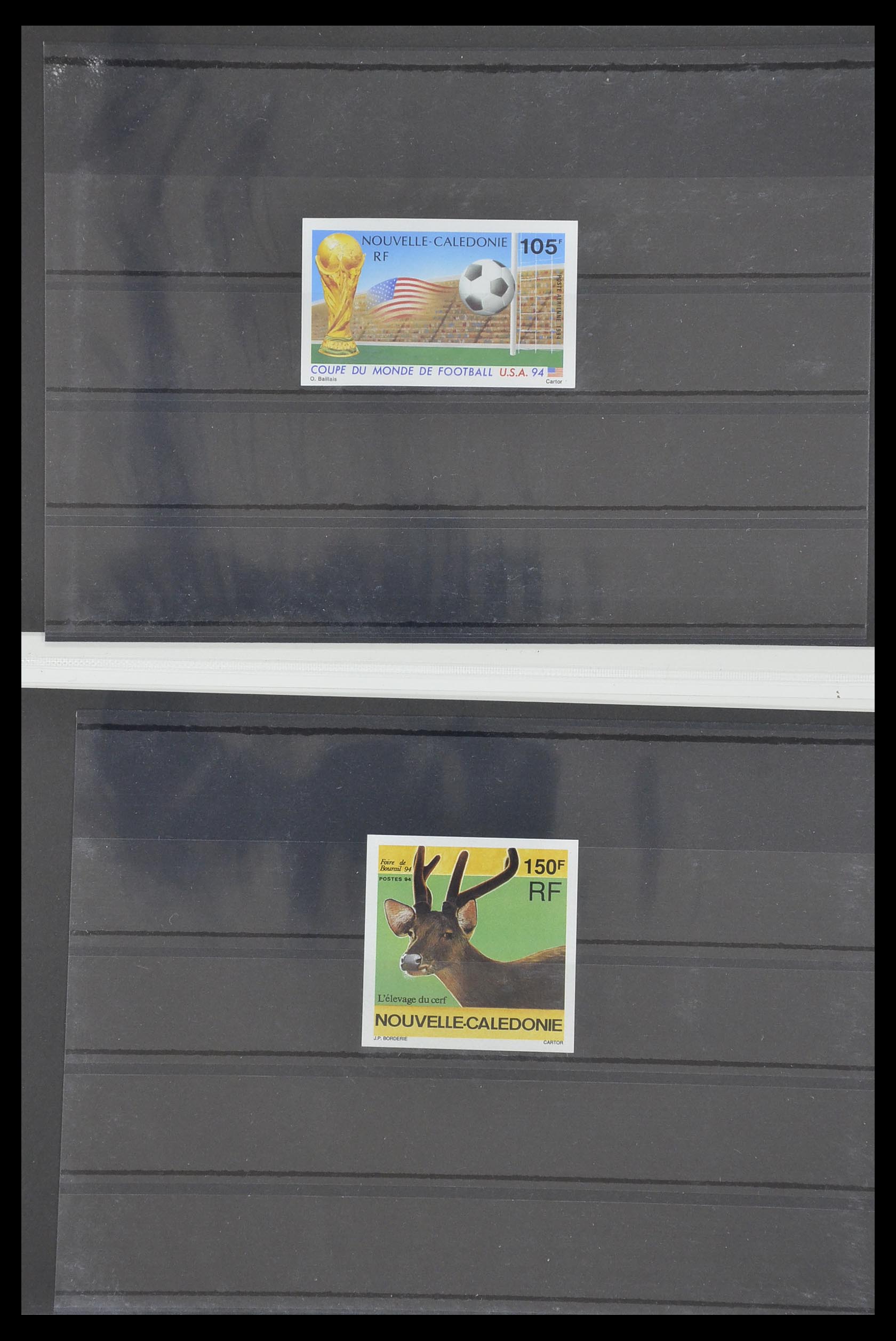 33304 034 - Postzegelverzameling 33304 Nieuw Caledonië ONGETAND 1990-1997.
