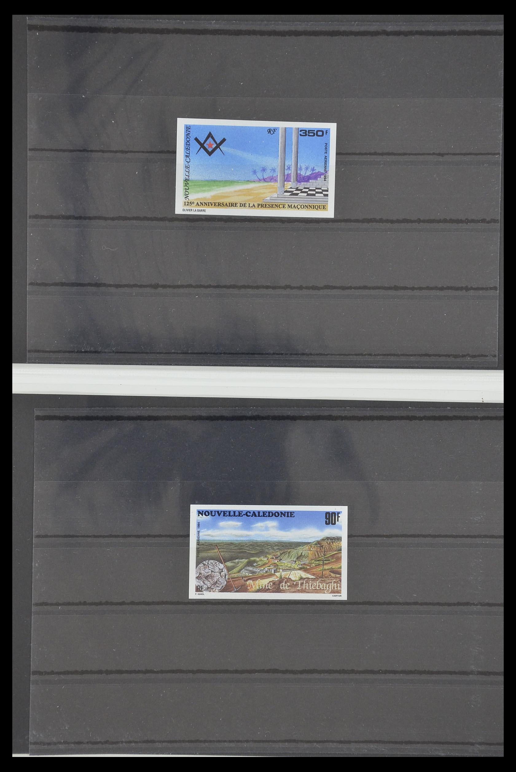 33304 038 - Postzegelverzameling 33304 Nieuw Caledonië ONGETAND 1990-1997.