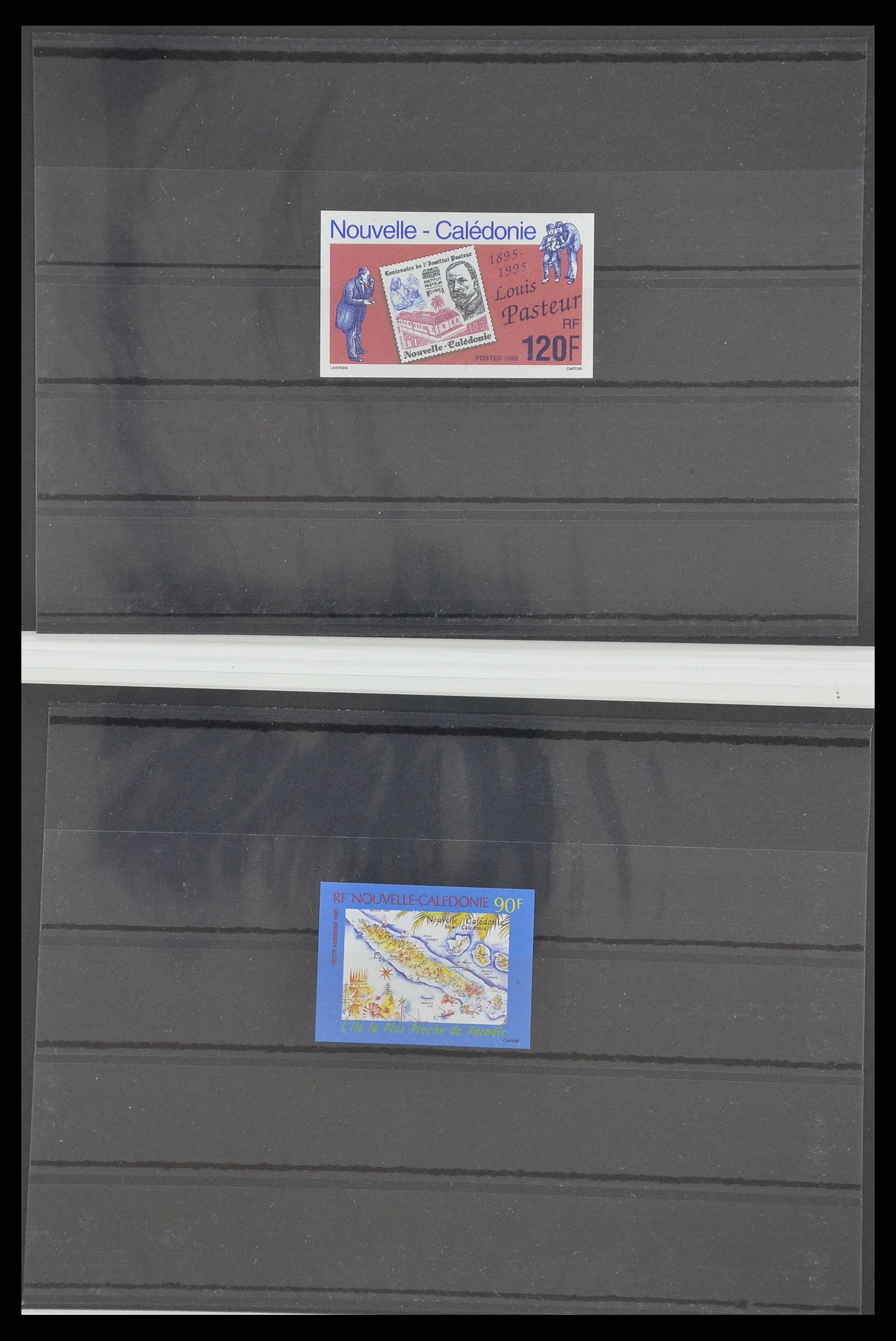 33304 040 - Postzegelverzameling 33304 Nieuw Caledonië ONGETAND 1990-1997.