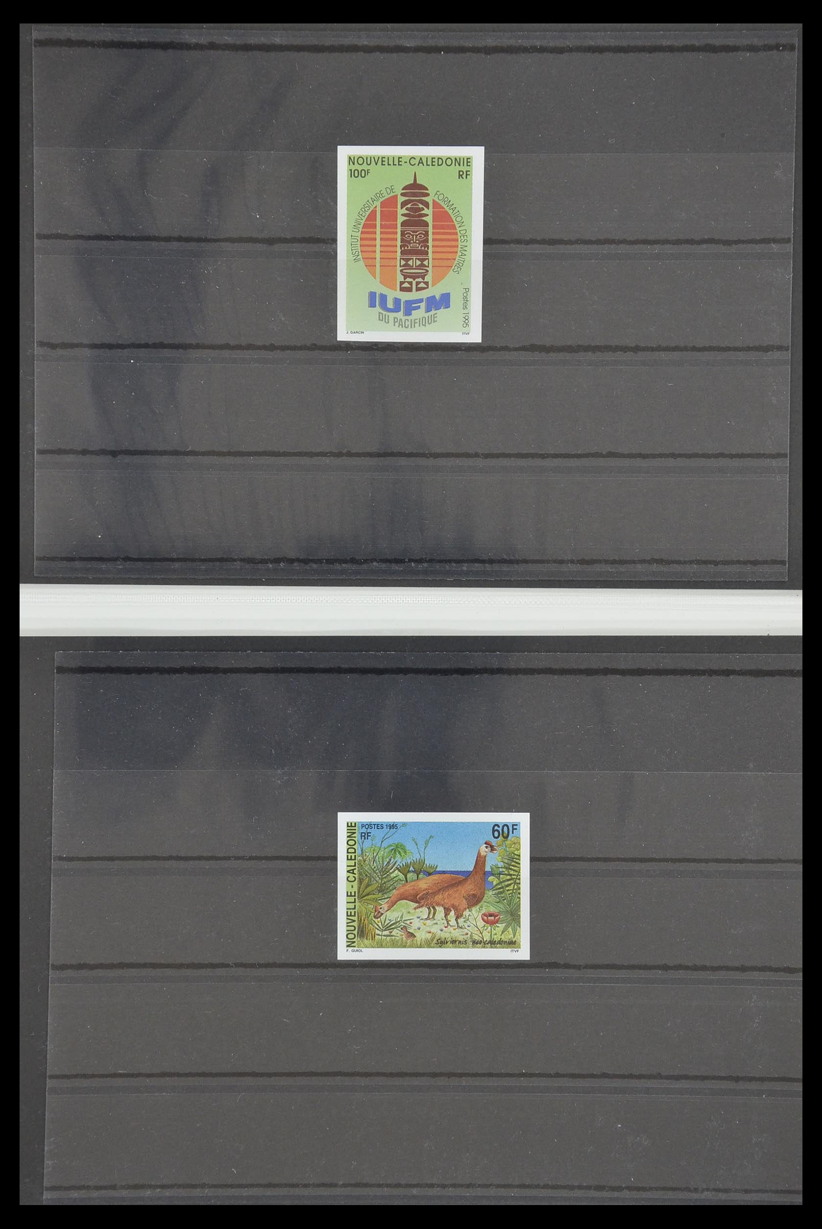 33304 041 - Postzegelverzameling 33304 Nieuw Caledonië ONGETAND 1990-1997.