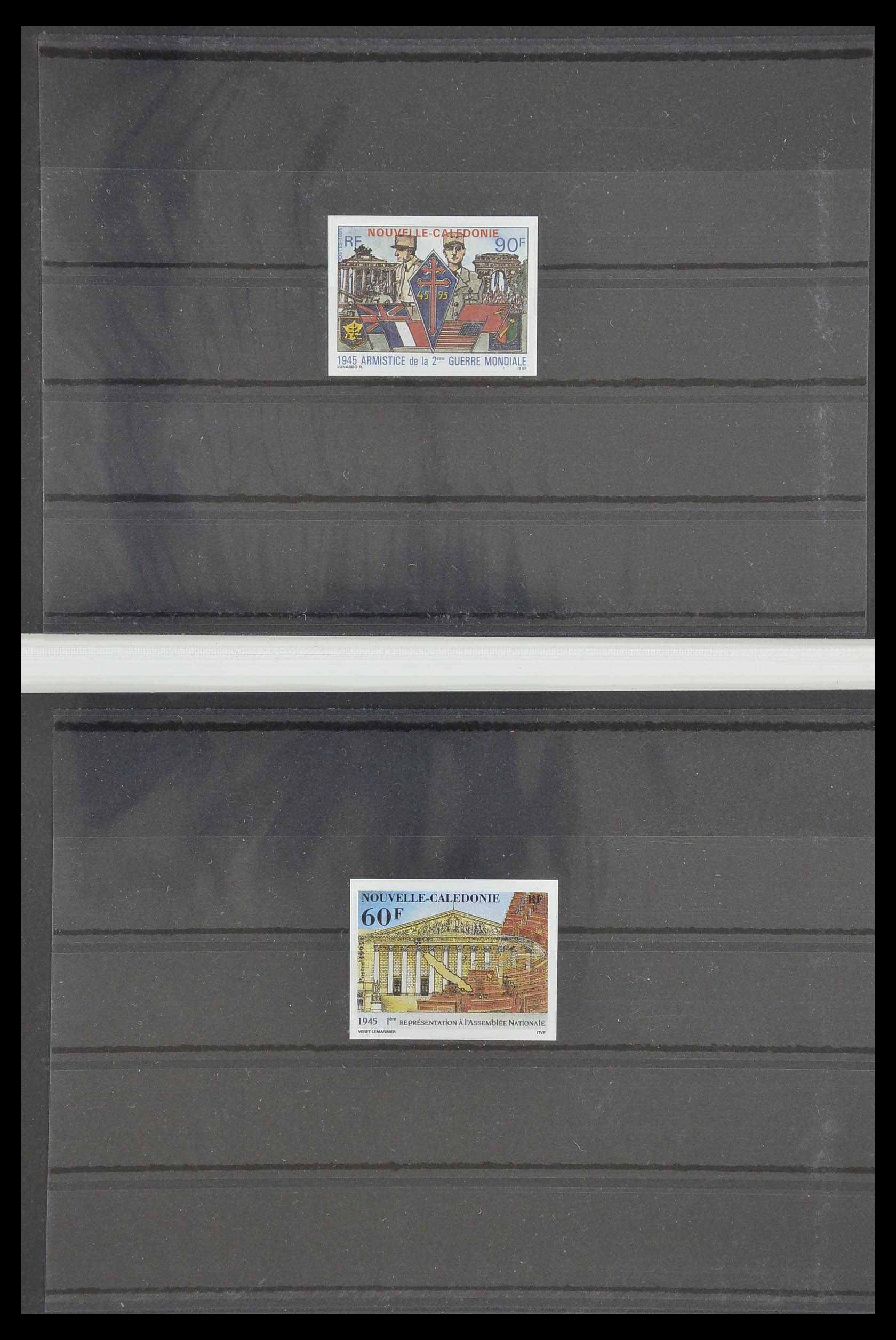 33304 043 - Postzegelverzameling 33304 Nieuw Caledonië ONGETAND 1990-1997.