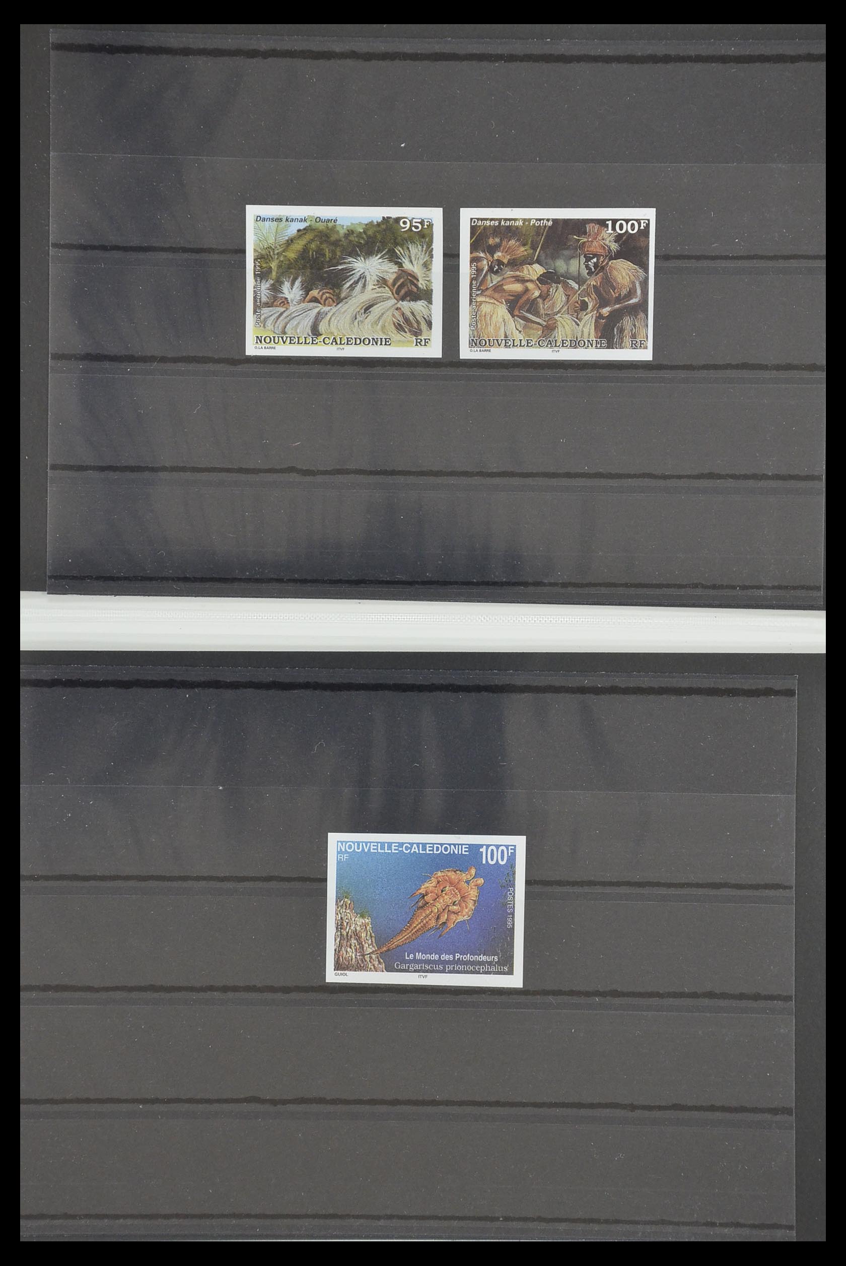 33304 047 - Postzegelverzameling 33304 Nieuw Caledonië ONGETAND 1990-1997.