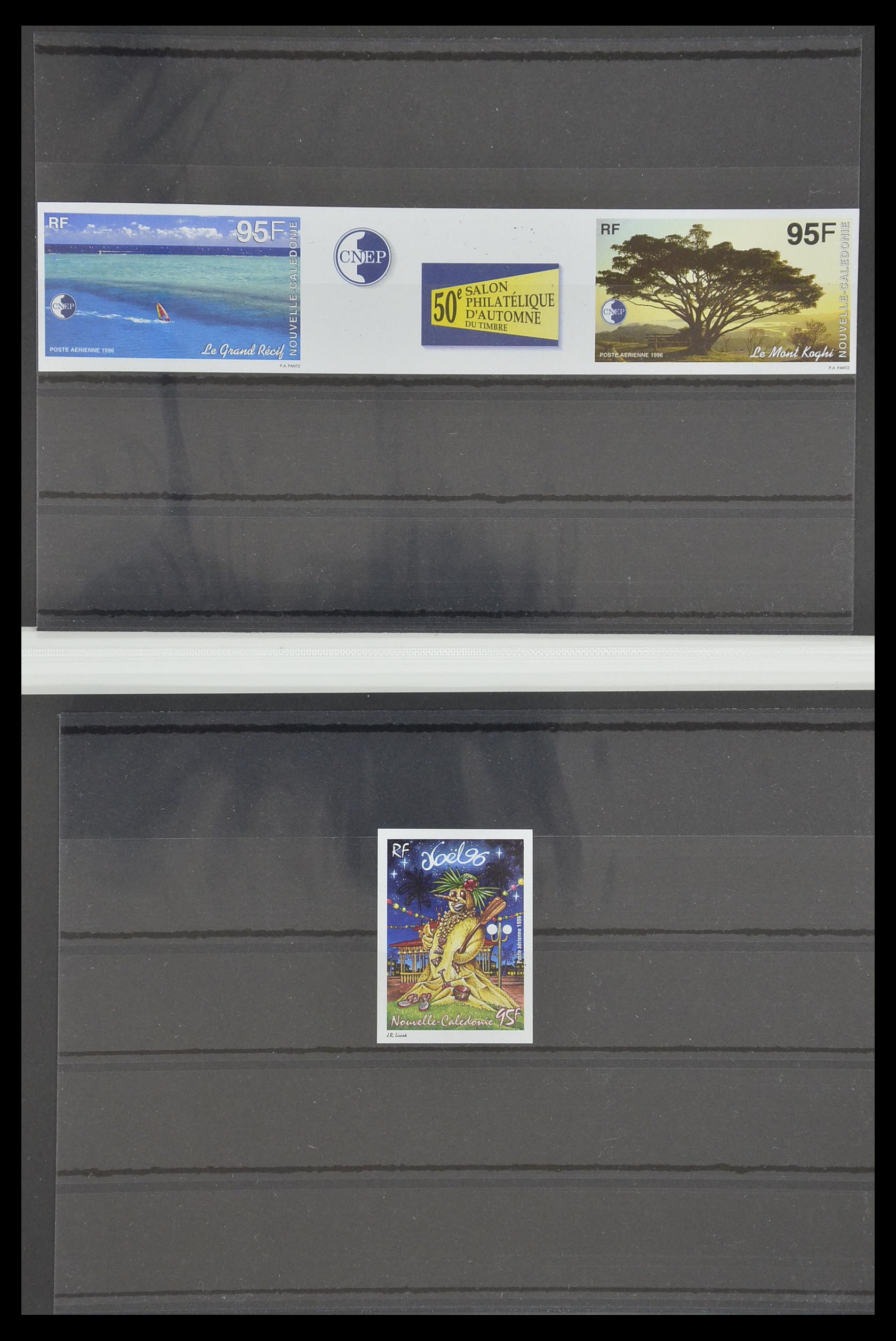 33304 053 - Postzegelverzameling 33304 Nieuw Caledonië ONGETAND 1990-1997.