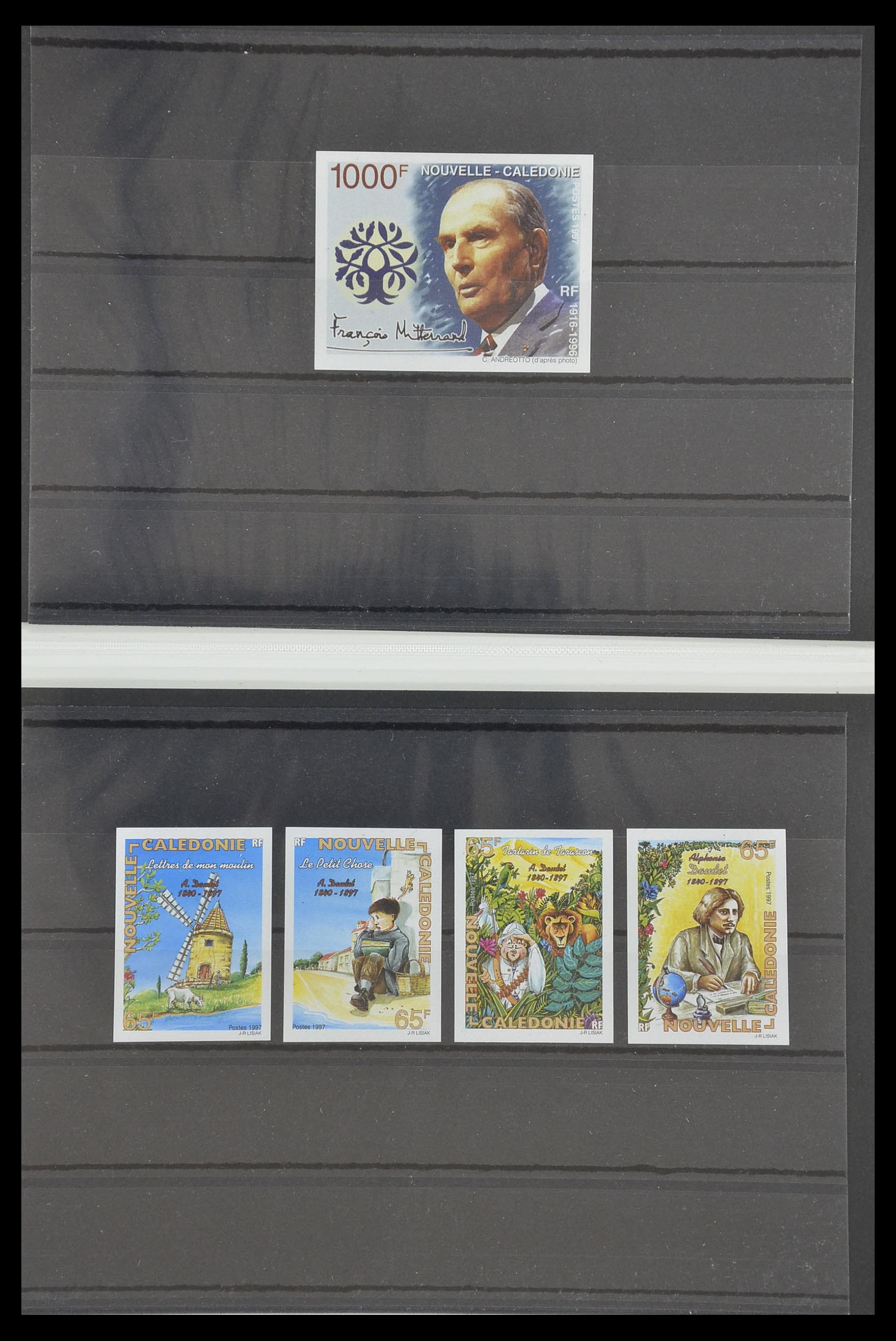 33304 055 - Postzegelverzameling 33304 Nieuw Caledonië ONGETAND 1990-1997.