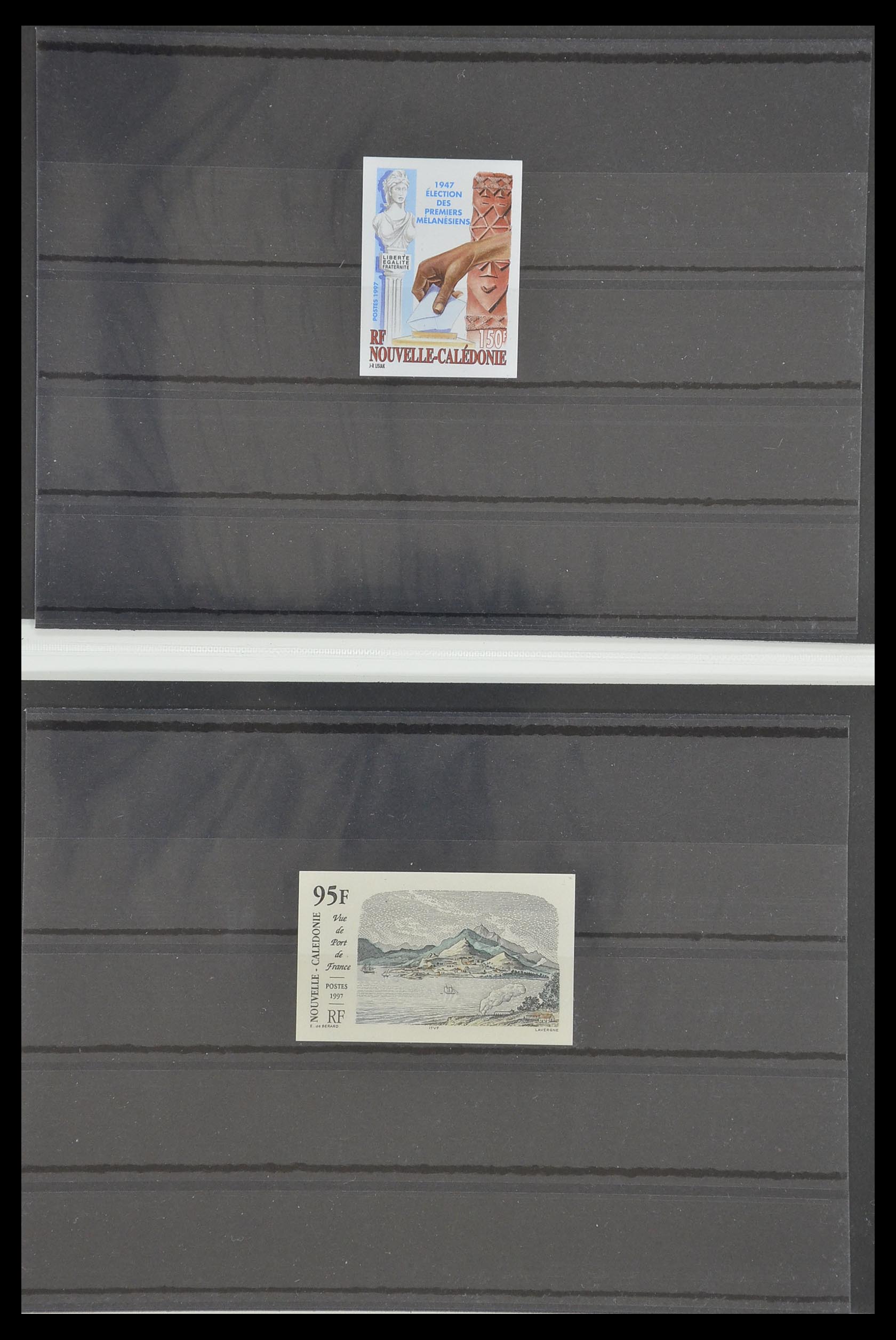 33304 059 - Postzegelverzameling 33304 Nieuw Caledonië ONGETAND 1990-1997.