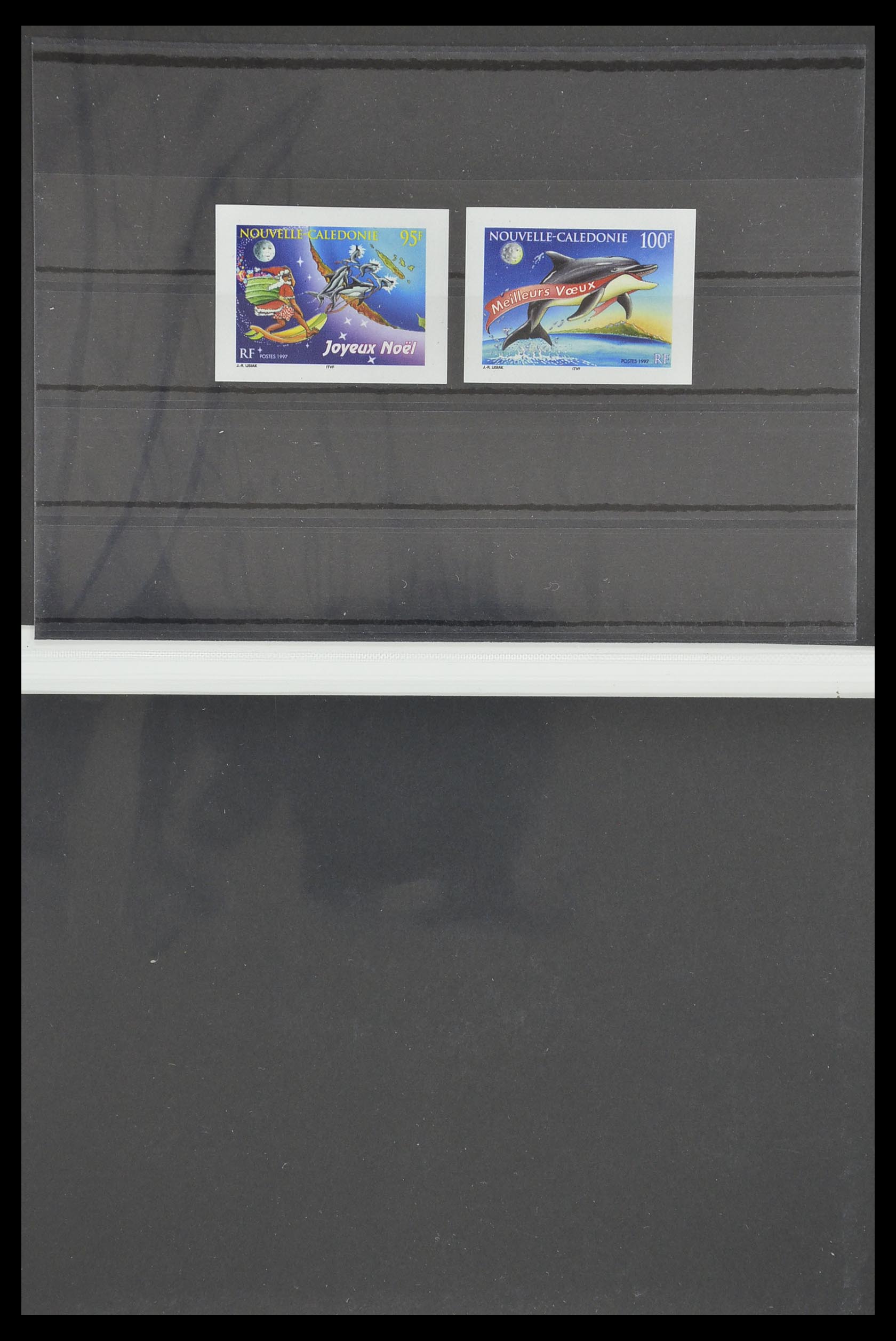 33304 061 - Postzegelverzameling 33304 Nieuw Caledonië ONGETAND 1990-1997.