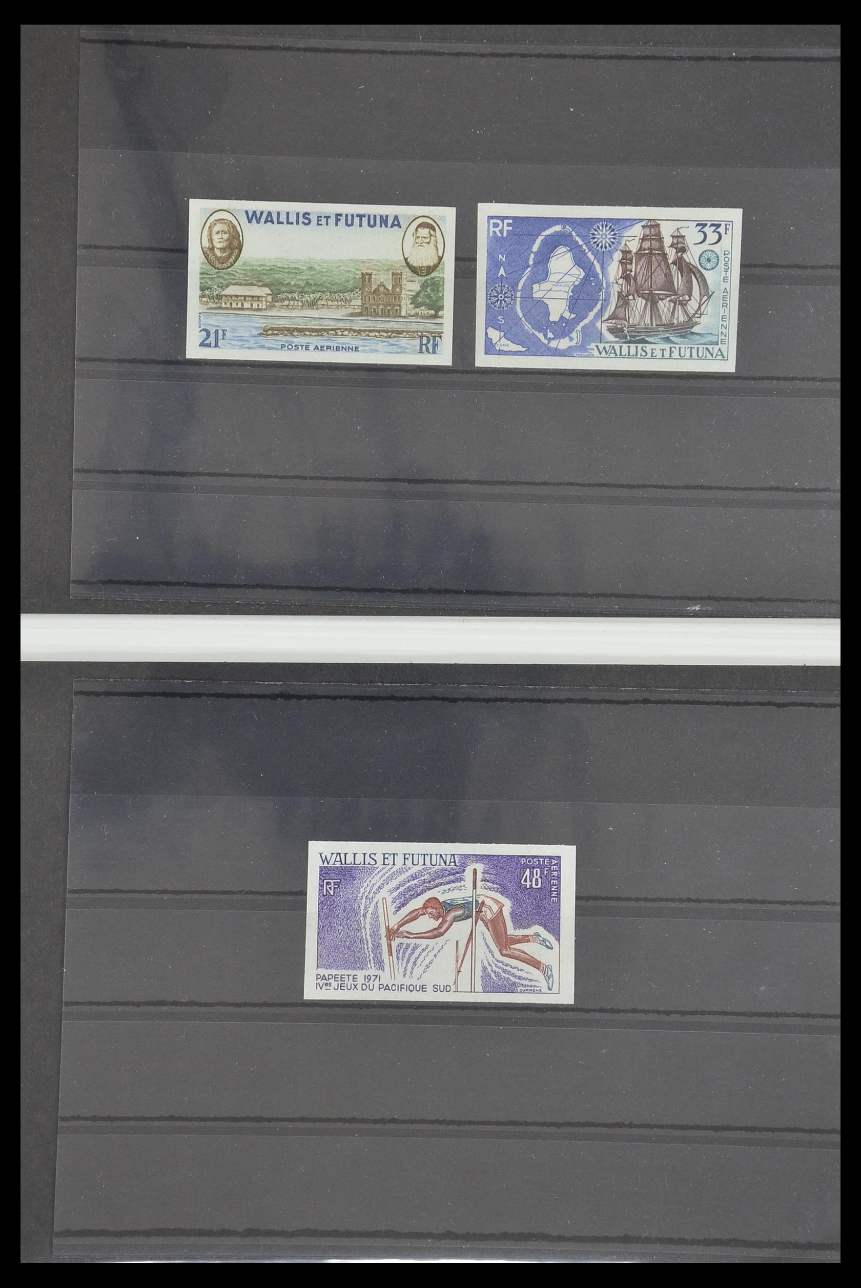 33304 062 - Postzegelverzameling 33304 Nieuw Caledonië ONGETAND 1990-1997.