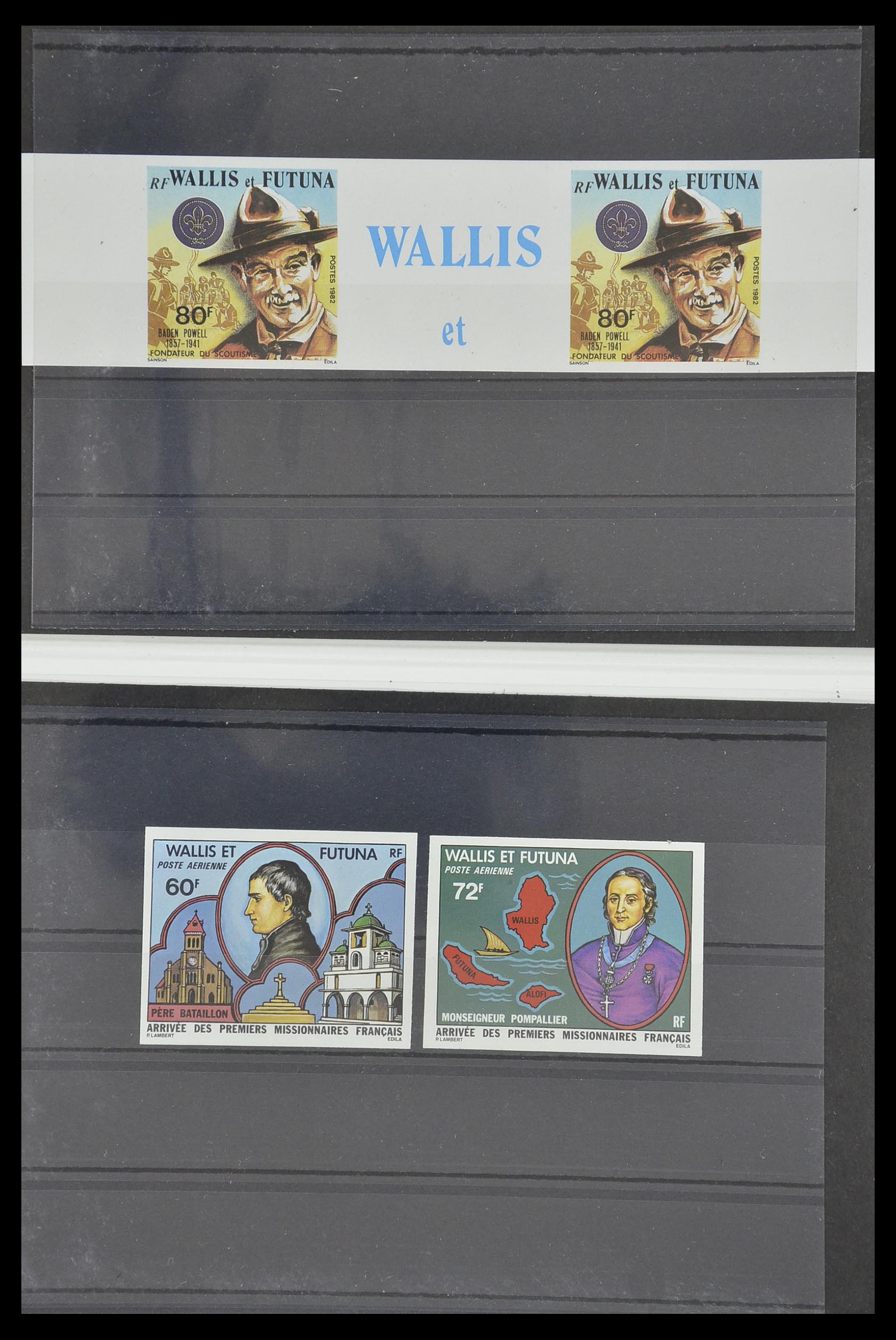 33304 065 - Postzegelverzameling 33304 Nieuw Caledonië ONGETAND 1990-1997.